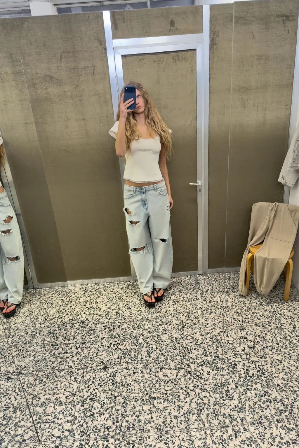 Трикотажный топ в стиле корсета