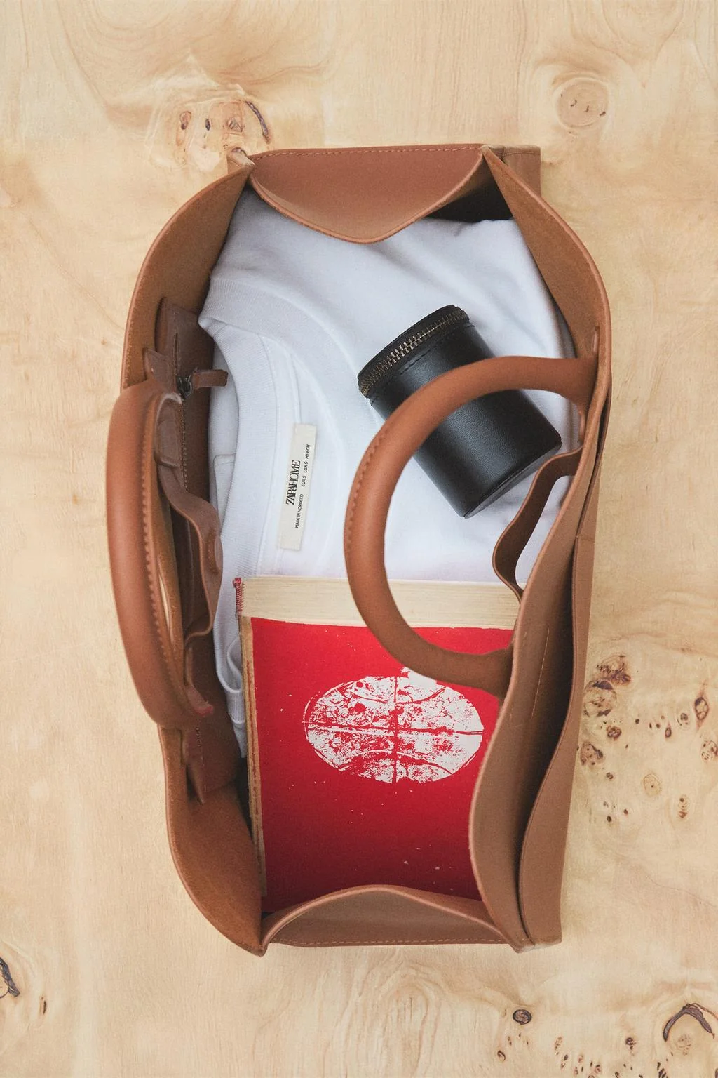 LEATHER MINI TOTE BAG