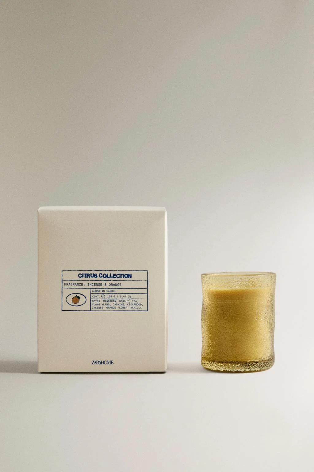(155 Г) АРОМАТИЧЕСКАЯ СВЕЧА INCENSE & ORANGE
