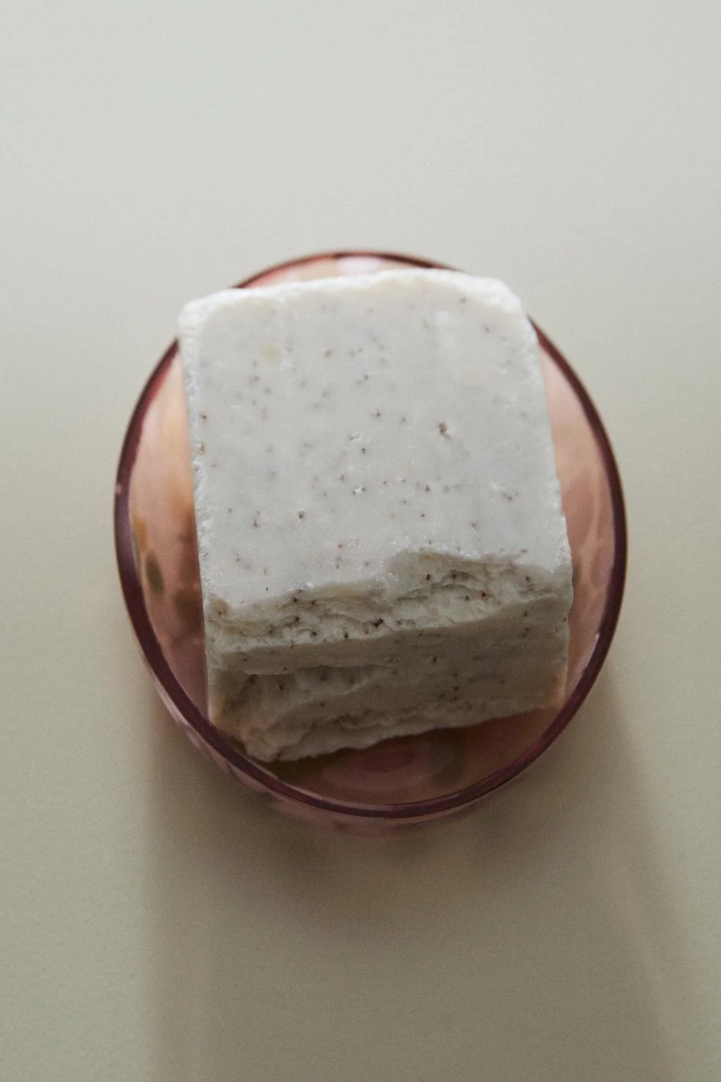 FLORAL GLASS SOAP DISH