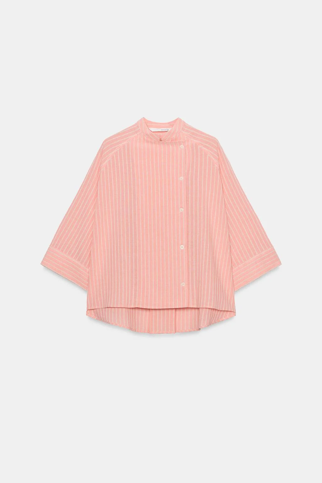 ZW COLLECTION АСИММЕТРИЧНАЯ ПОЛОСАТАЯ РУБАШКА