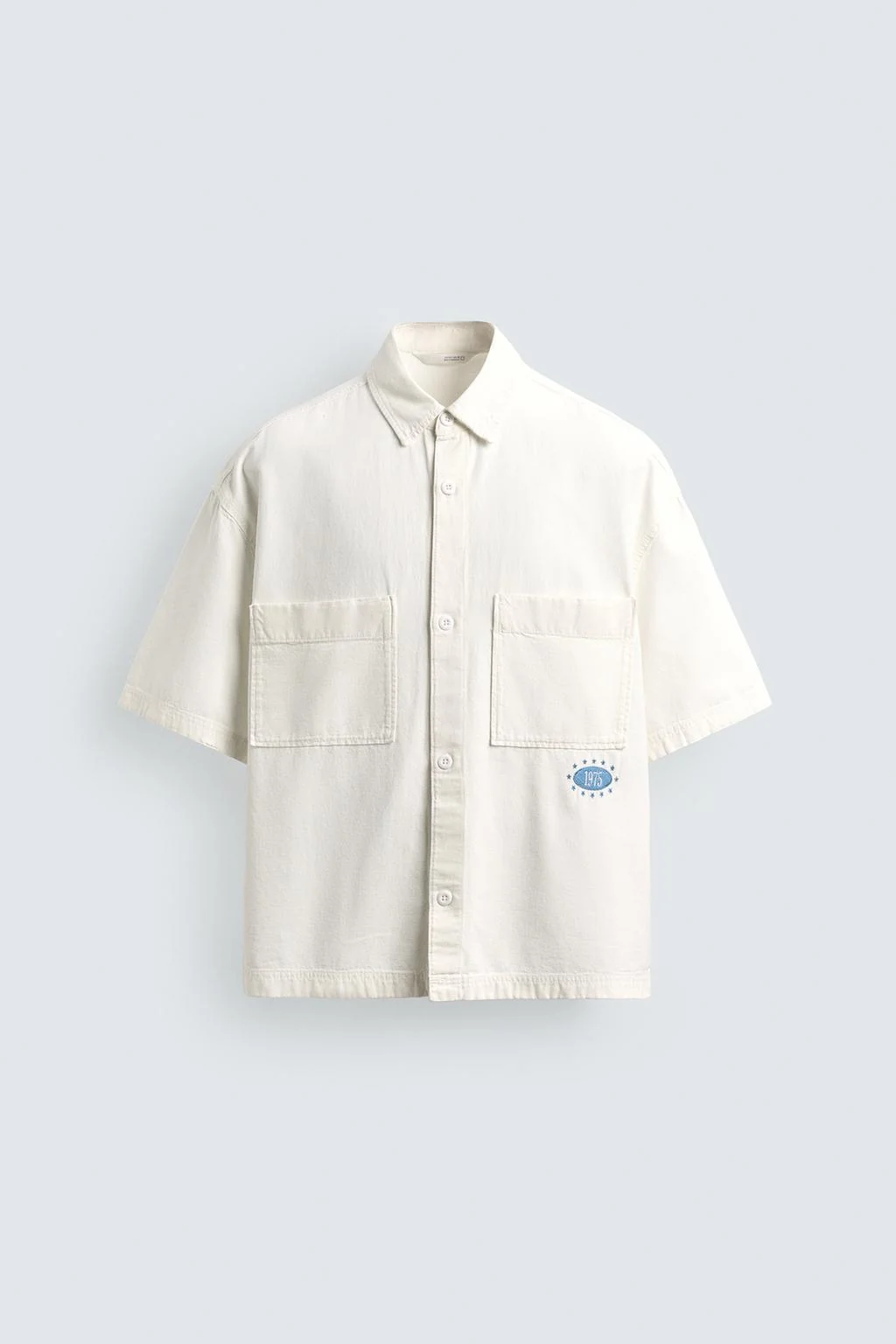 RELAXED FIT WASHED PRINT SHIRT