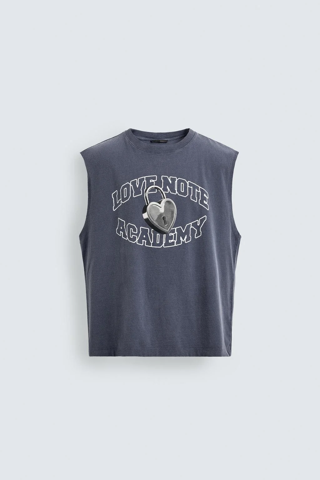 WASHED PADLOCK PRINT TANK TOP