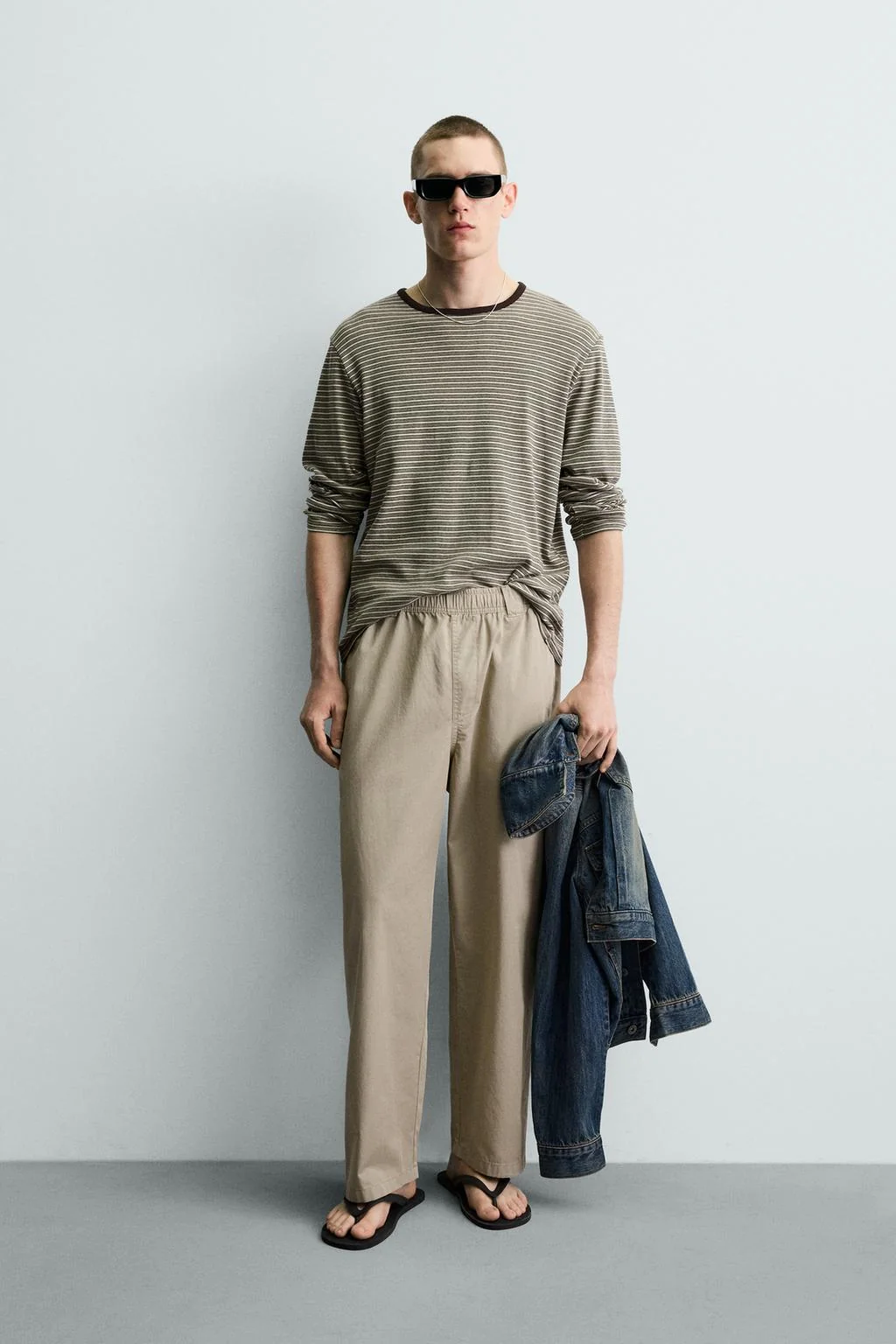 RELAXED FIT COTTON TROUSERS