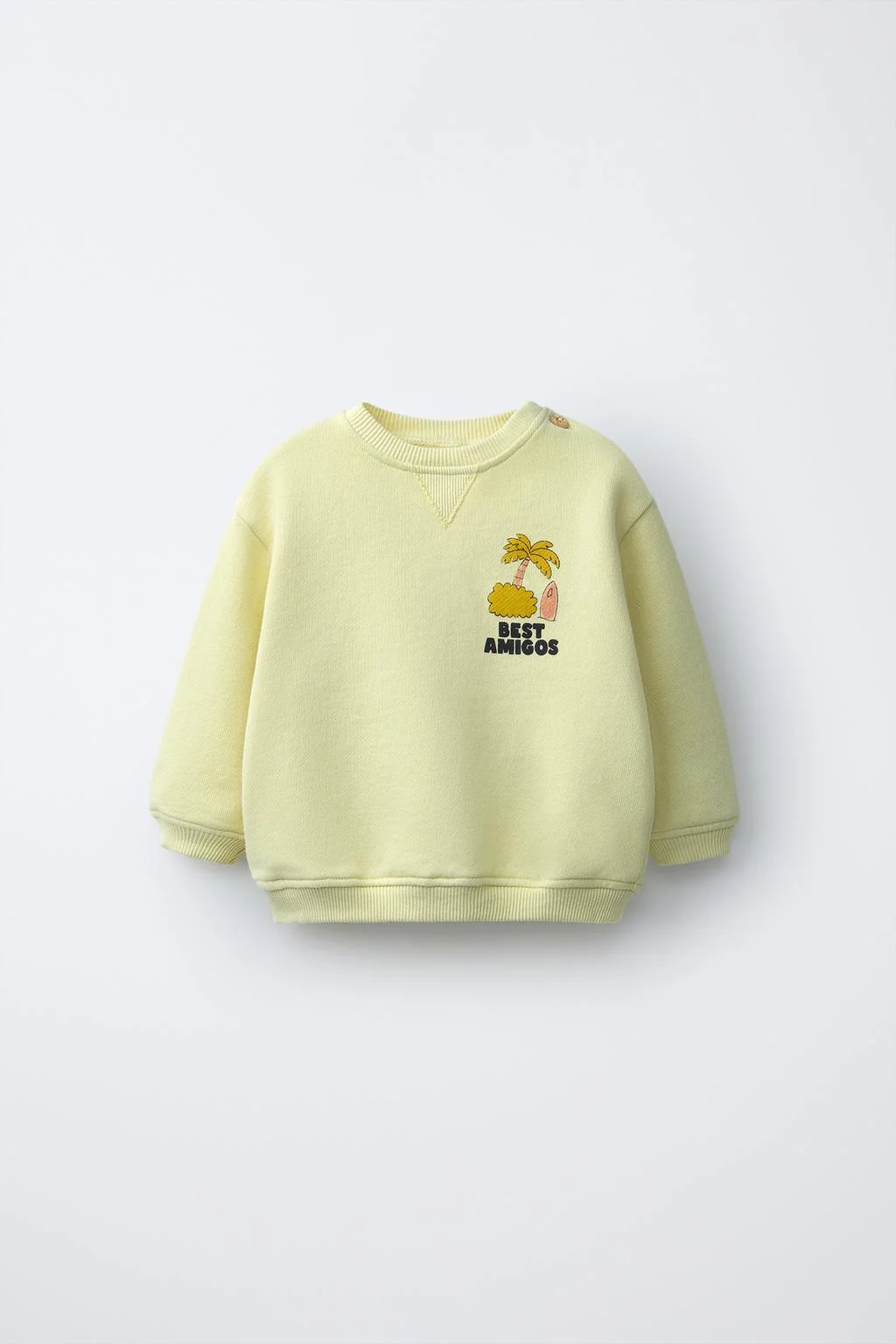 PALM TREE PRINT SWEATSHIRT