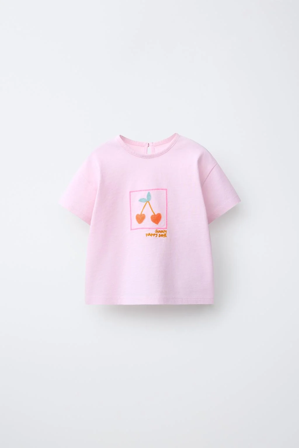 EMBROIDERED CHERRY T-SHIRT