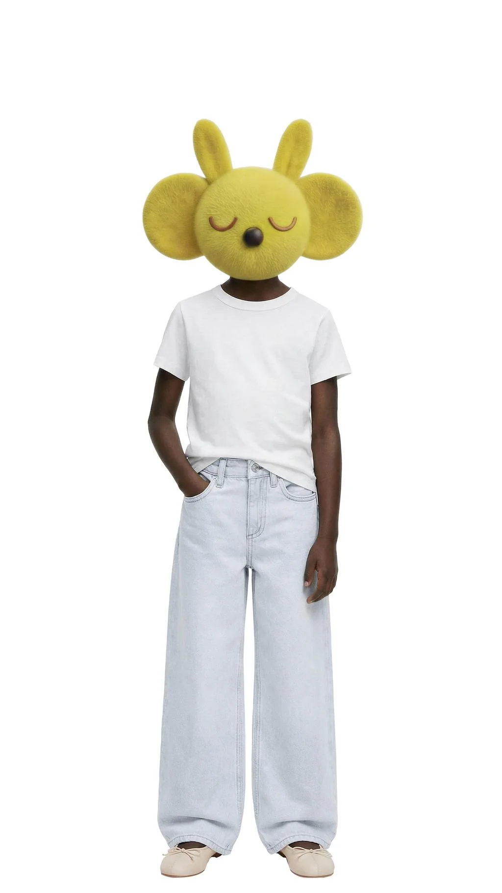 Джинсы с широкими штанинами — Низ