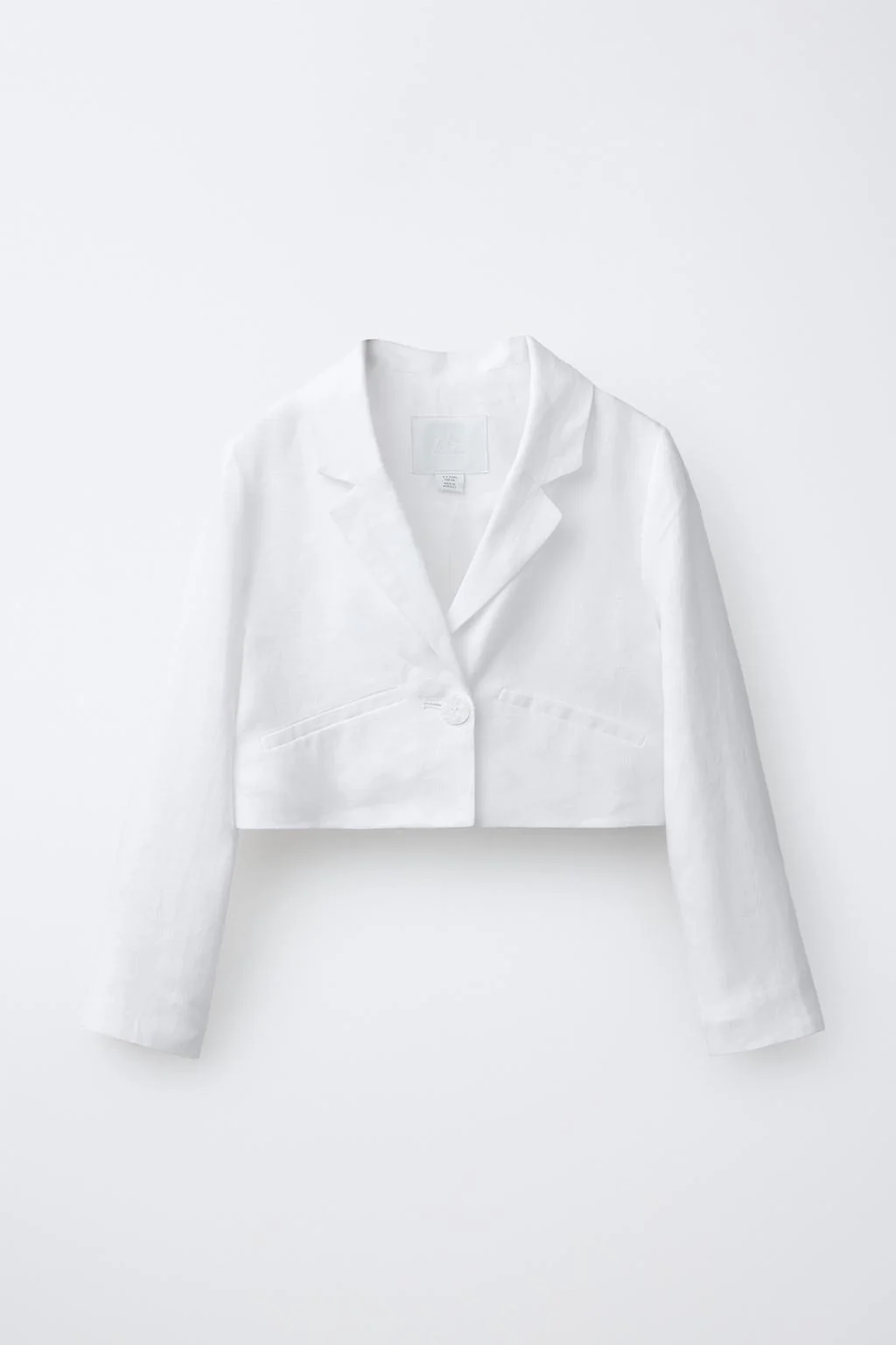 Укороченный пиджак из 100% льна