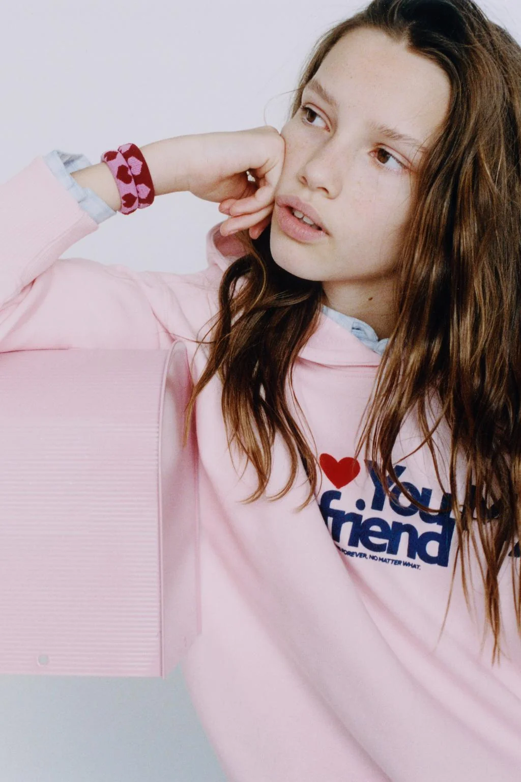 Худи с принтом сердечек — Предтен