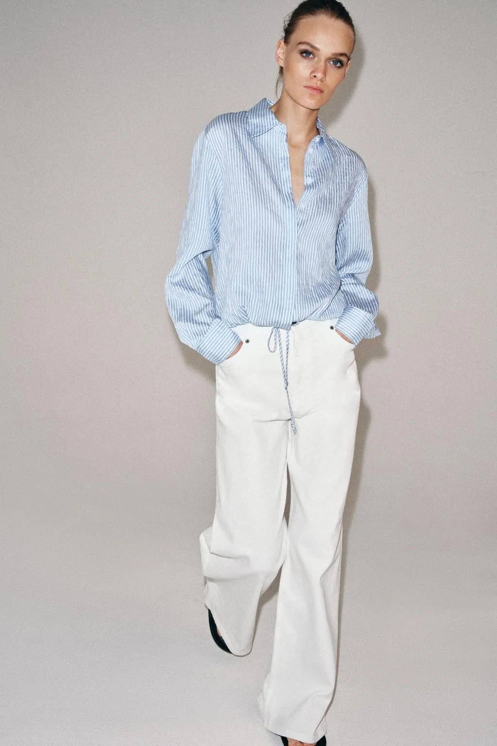 Рубашка в полоску с галстуками из коллекции ZW