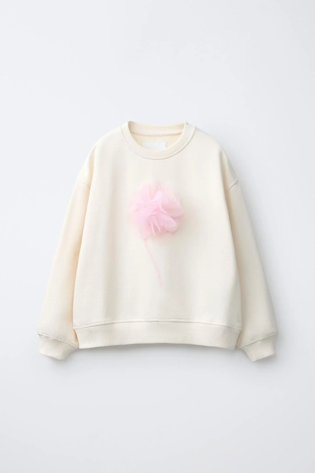 Свитшот с 3D-цветами из тюля — Кревнеки
