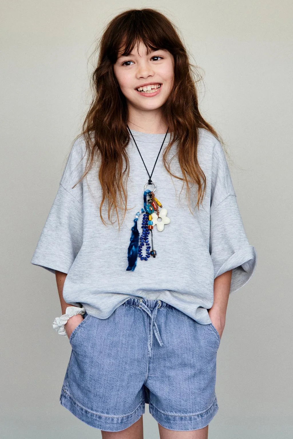 Джинсовые шорты-бермуды