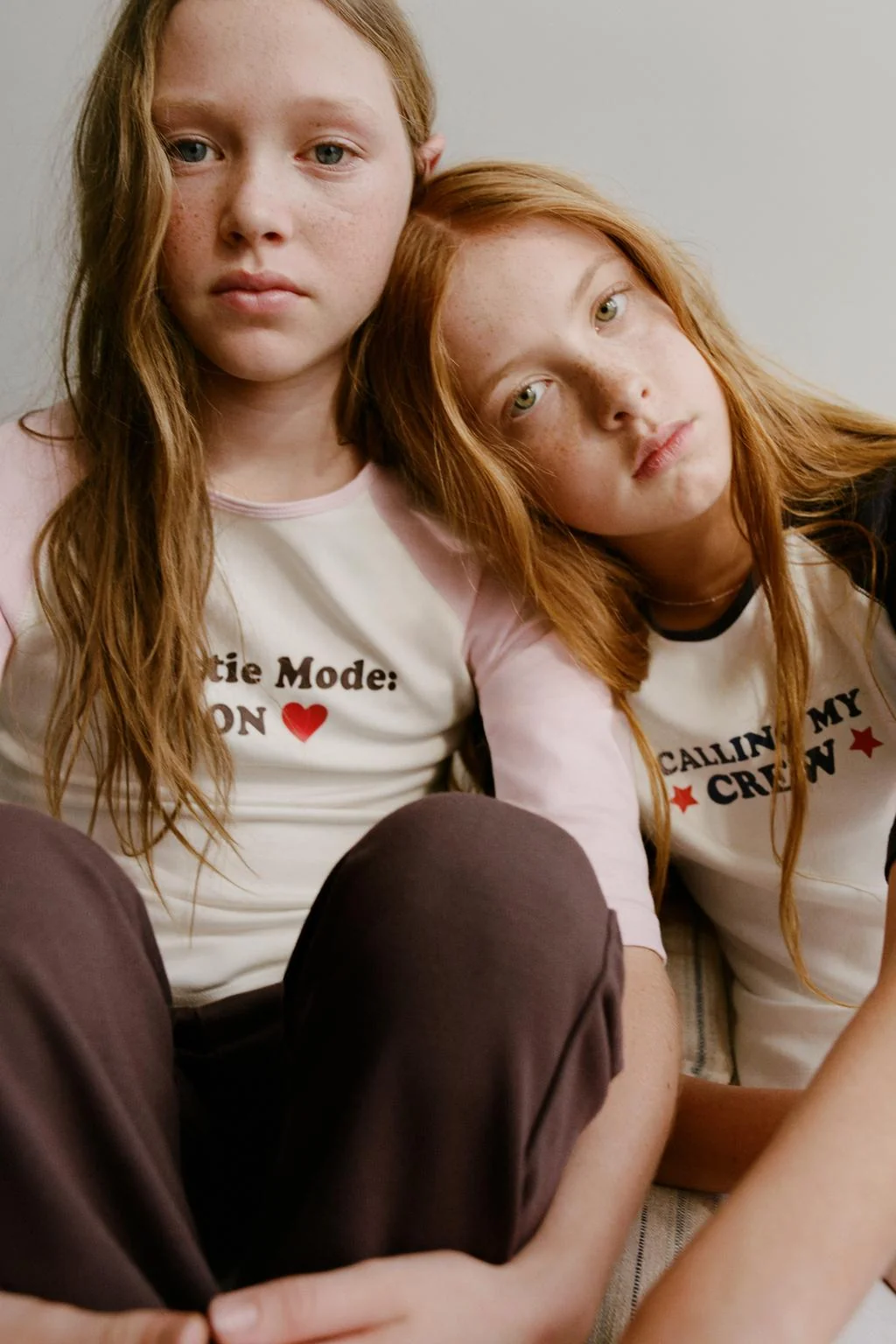 Футболка с рукавом реглан, текстом и смесью с модалом — С длинным рукавом