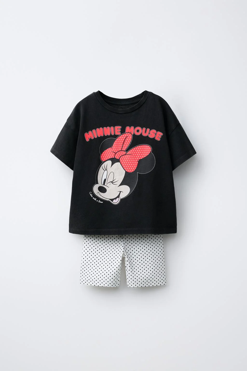 Комплект: футболка в горошек и велосипедки Minnie Mouse © Disney