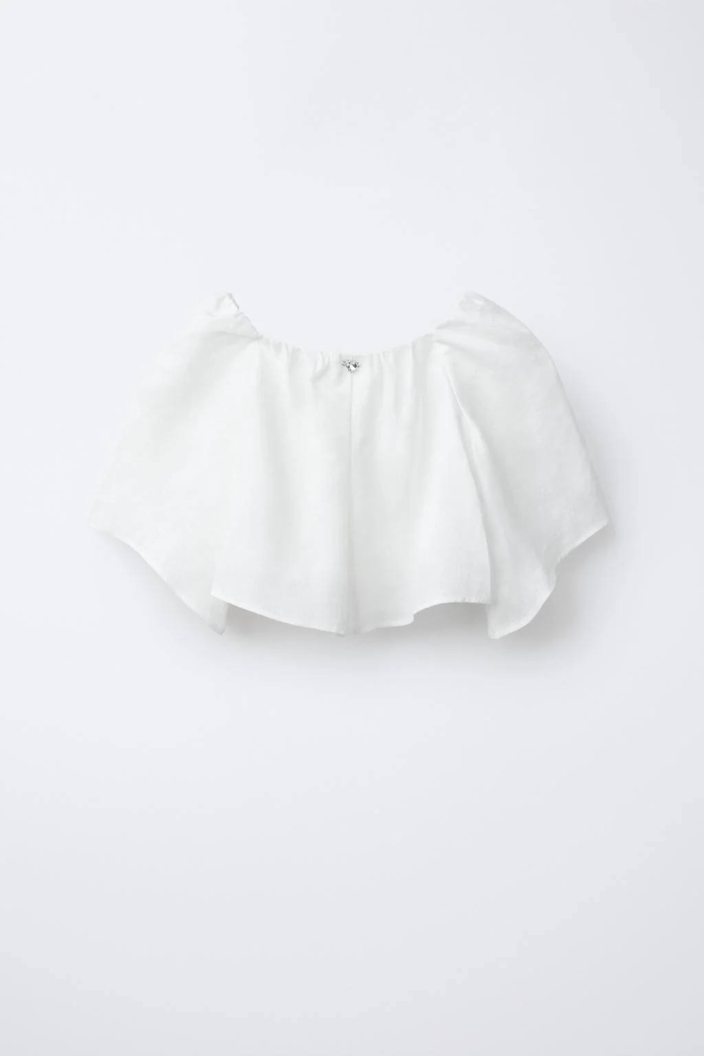 Льняной топ с деталью-украшением в виде сердца — Топы