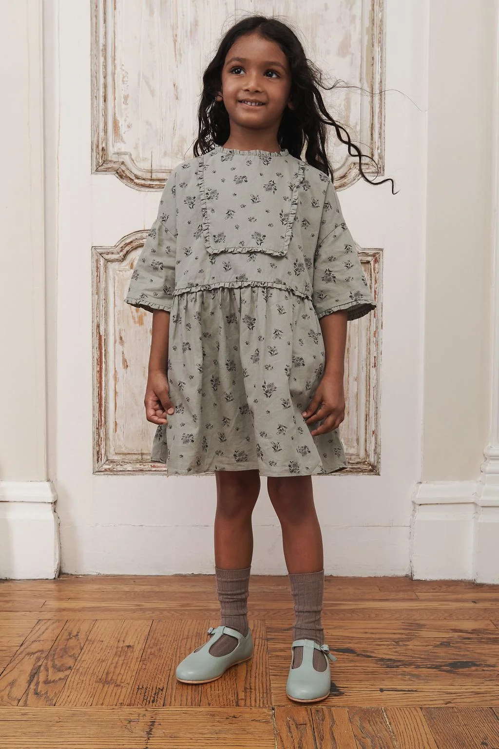 Платье цветочное с оборками ограниченная серия 6-10 лет /