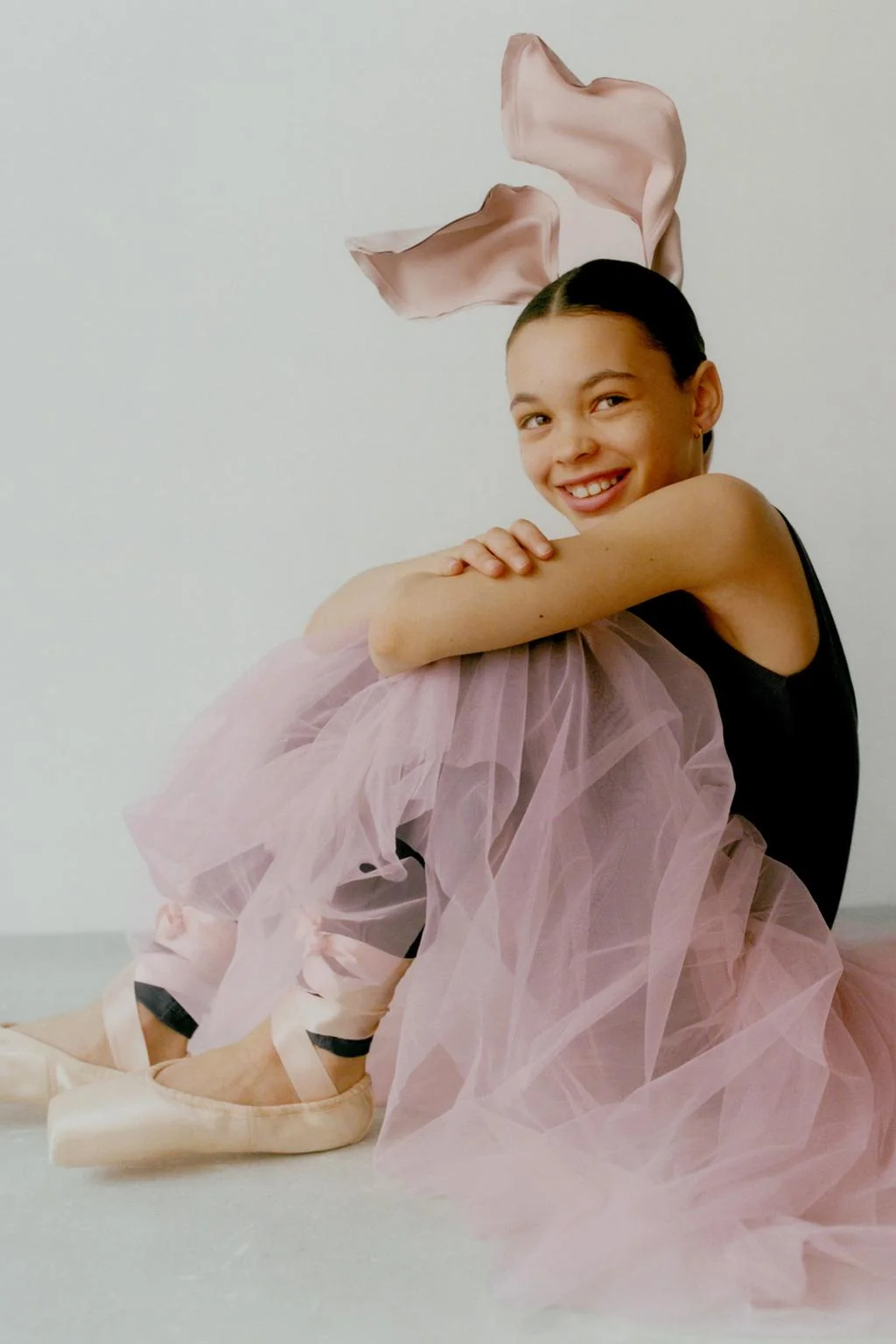 Многослойная длинная юбка из тюля