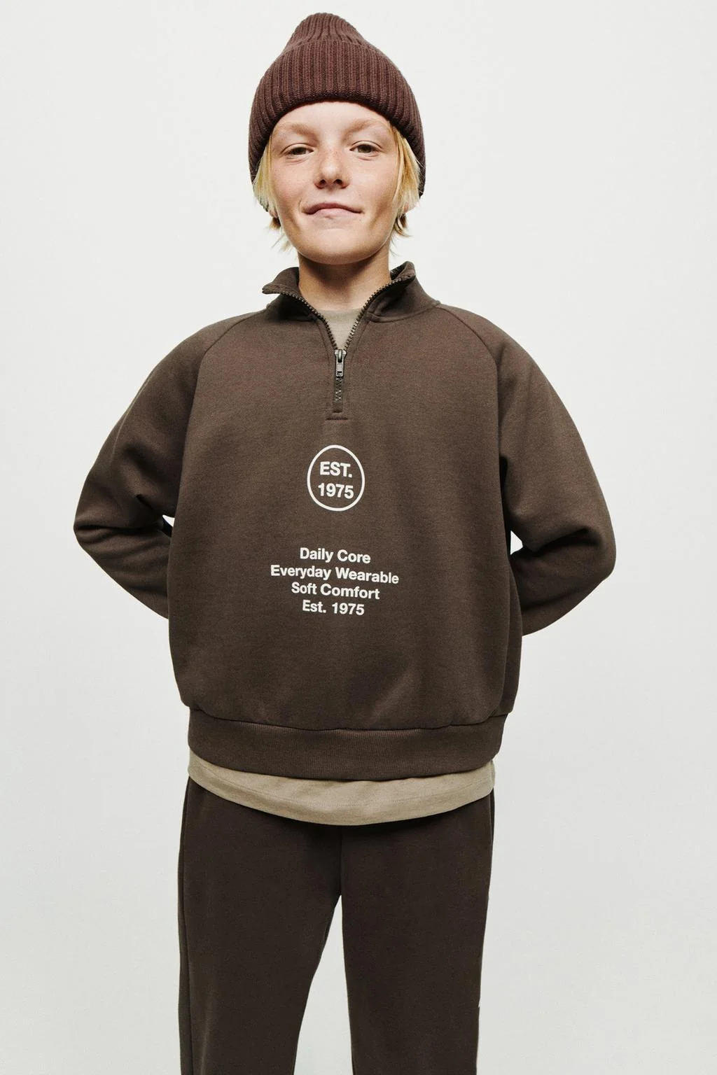 Спортивный свитшот со слоганом — Четверть-джип