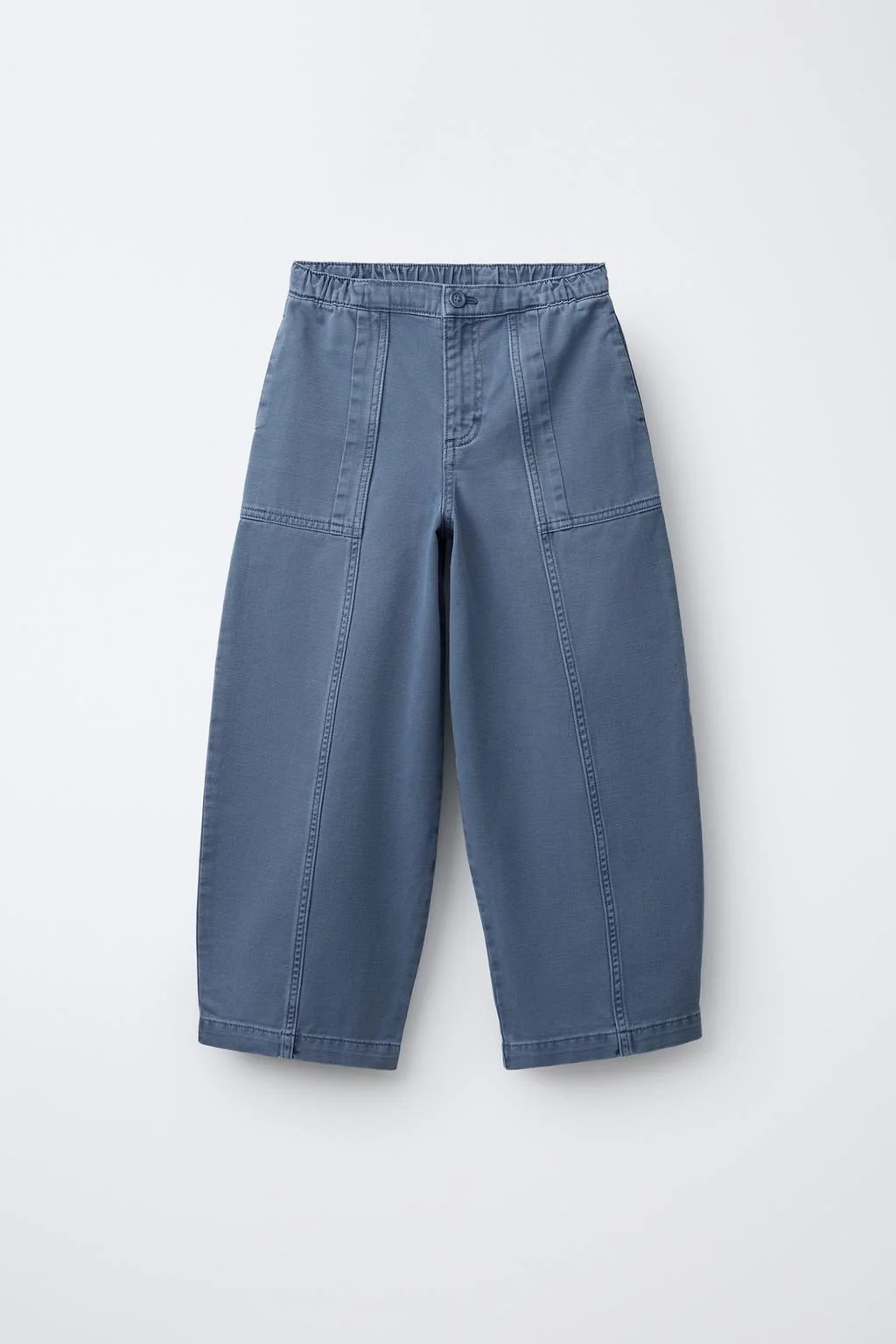 Брюки с эффектом баллон и деталью шва — Мов.01