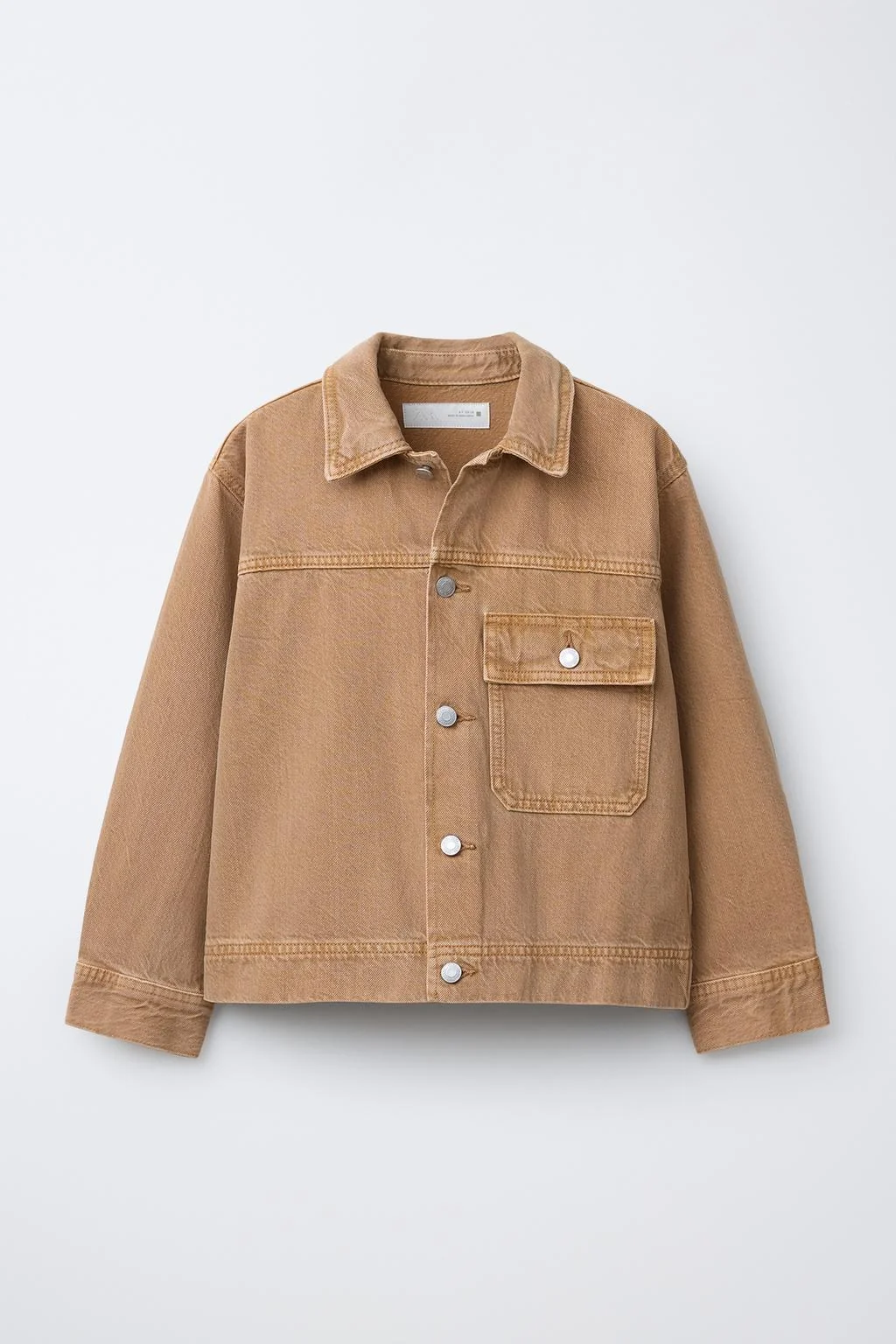 Верхняя рубашка из холщовой ткани с карманом — Мов.01