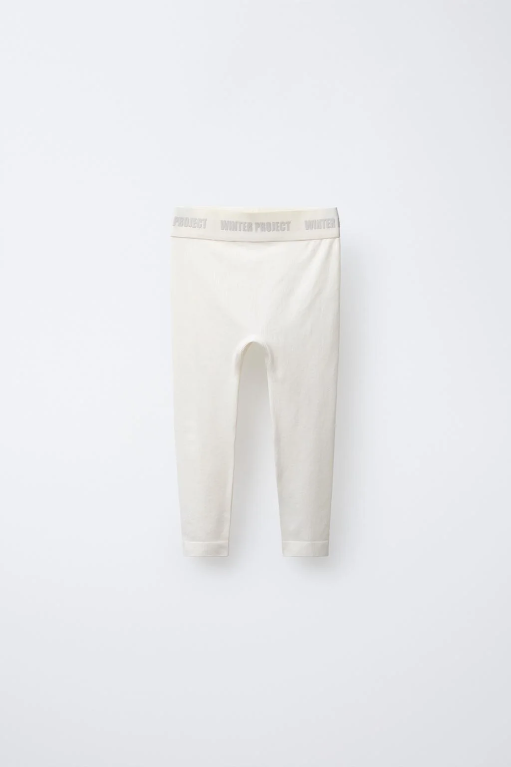 Рубчатые леггинсы с тиснёным слоганом — Леггинсы