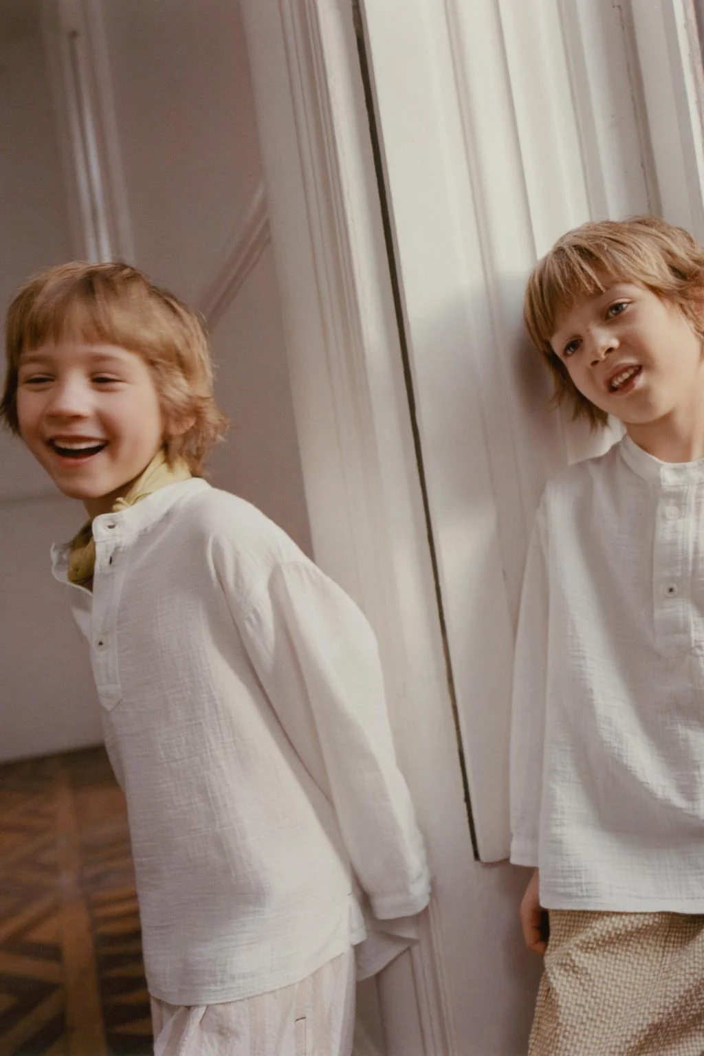 Рубашка с воротником-стойкой с текстурой — Рубашки