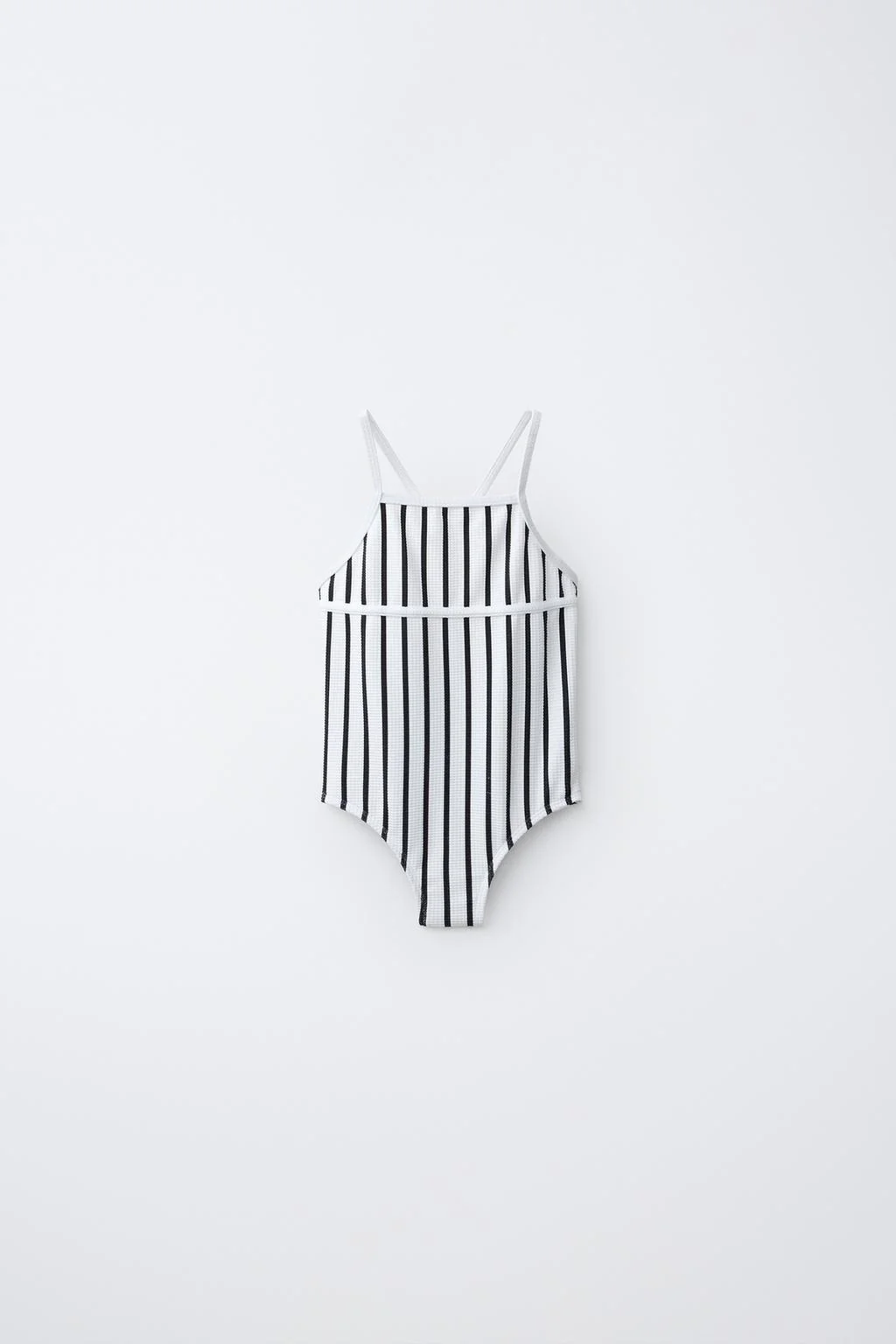 2-6 YEARS / STRIPED TEXTURED SWIMSUIT