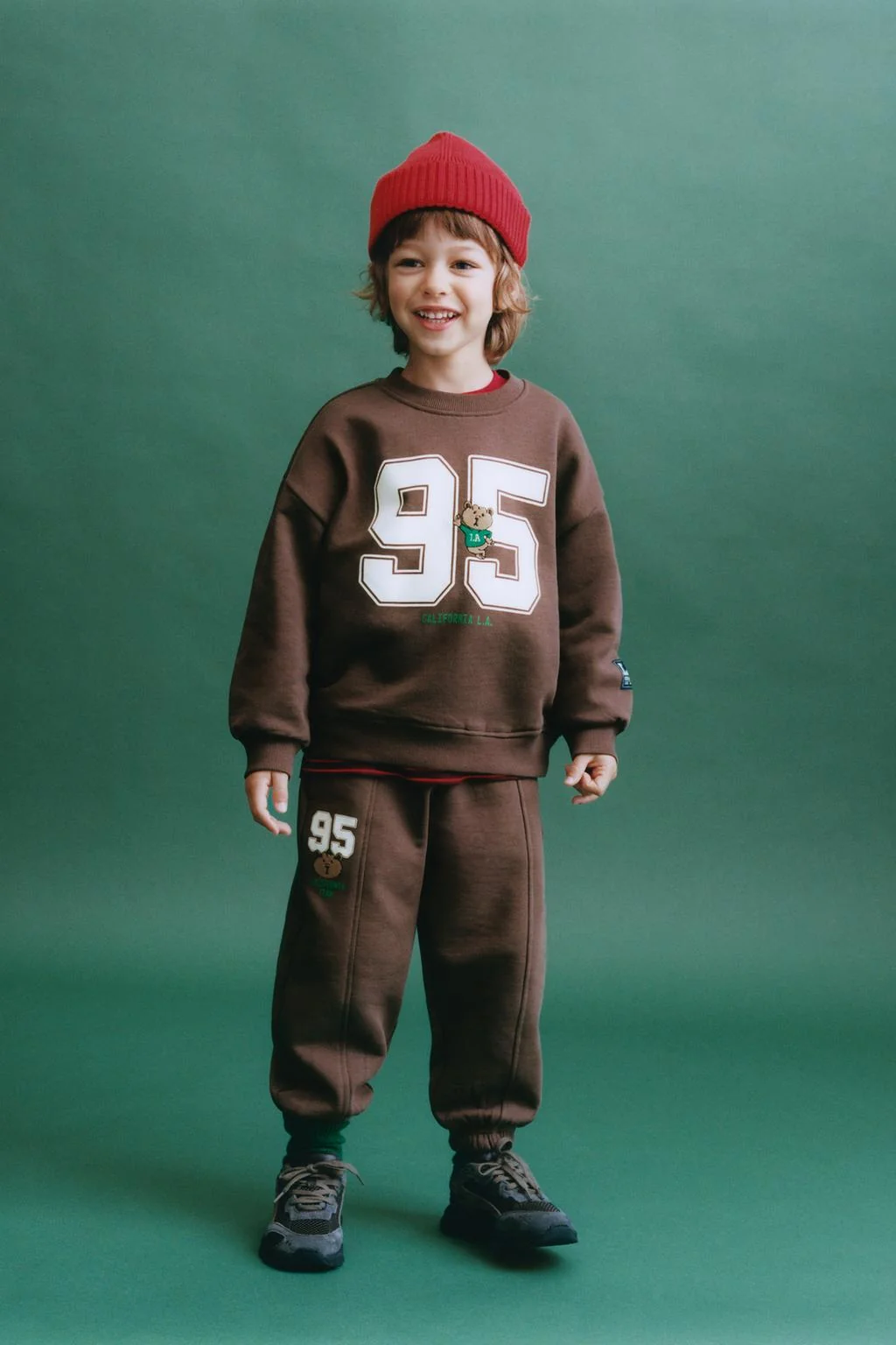 Джоггеры с вышивкой животных и номером — Джоггеры