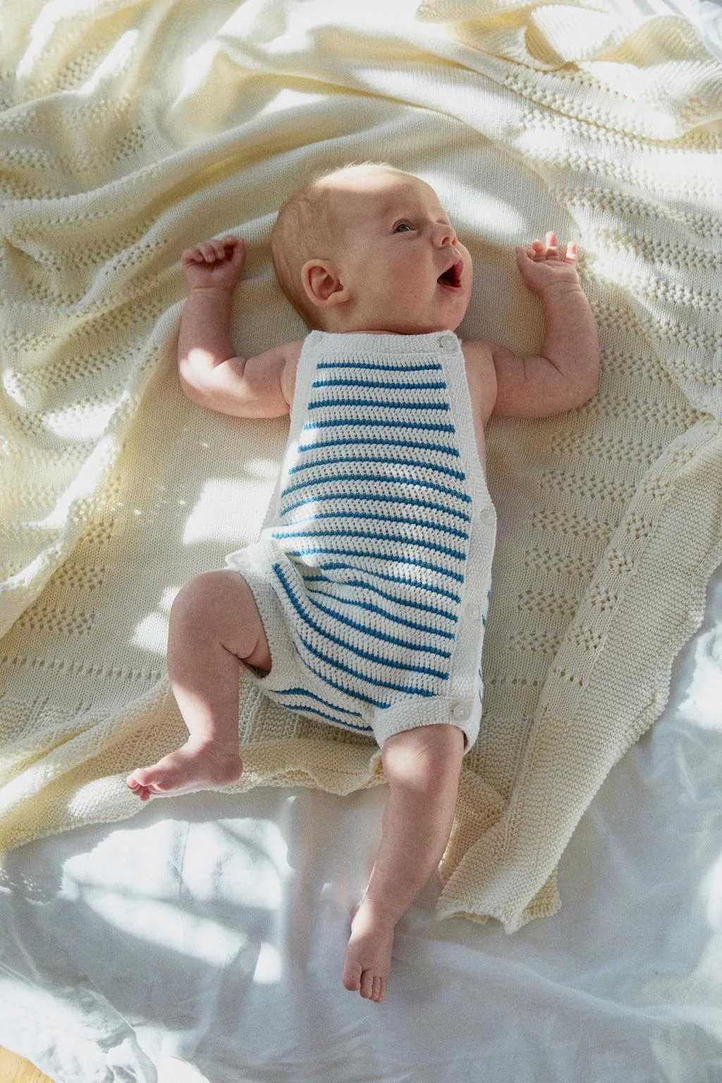 Комбинезон в полоску из трикотажа