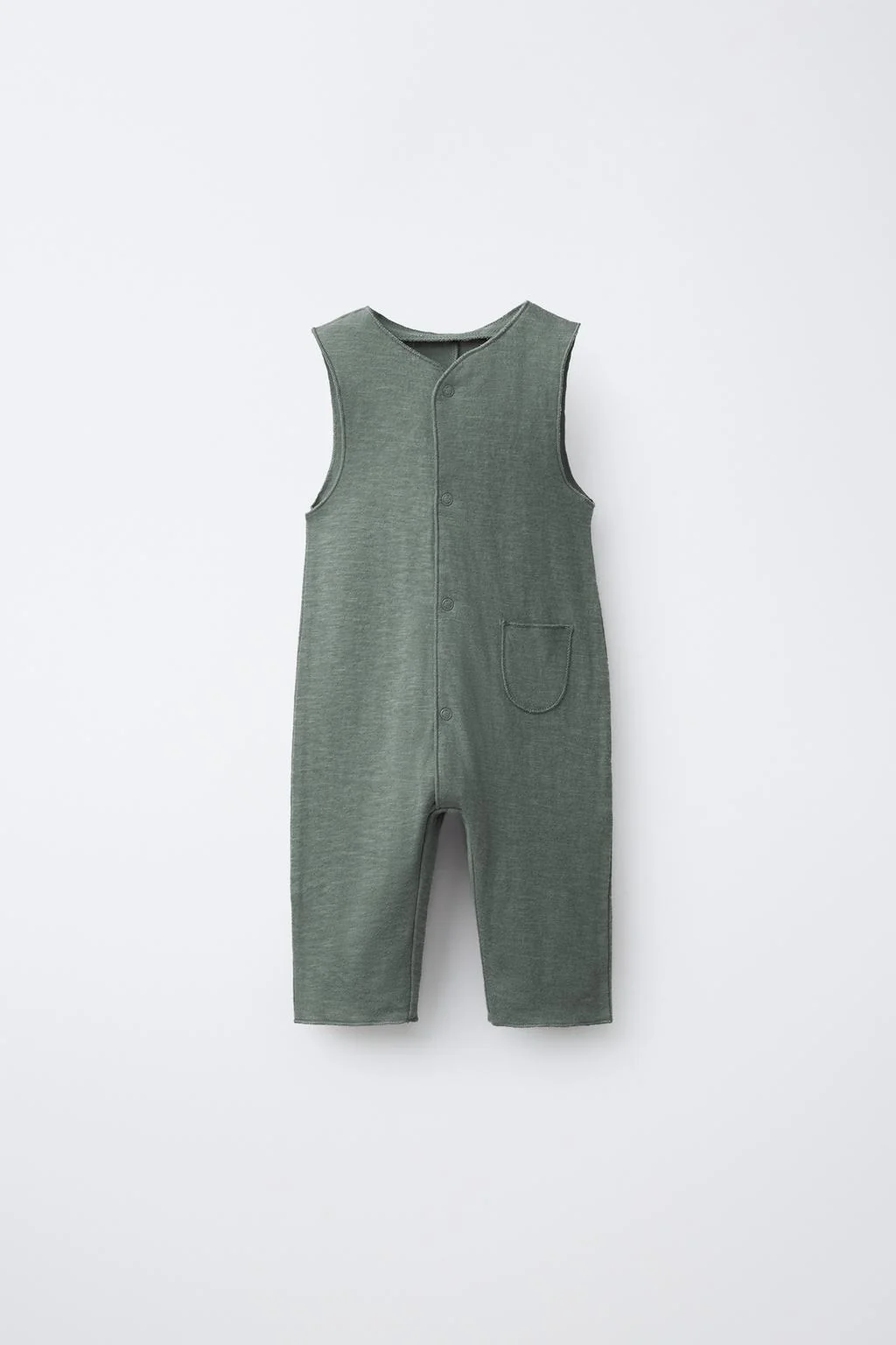 Однотонный длинный комбинезон на лямках — Ромпера | Джинсы-комбинации