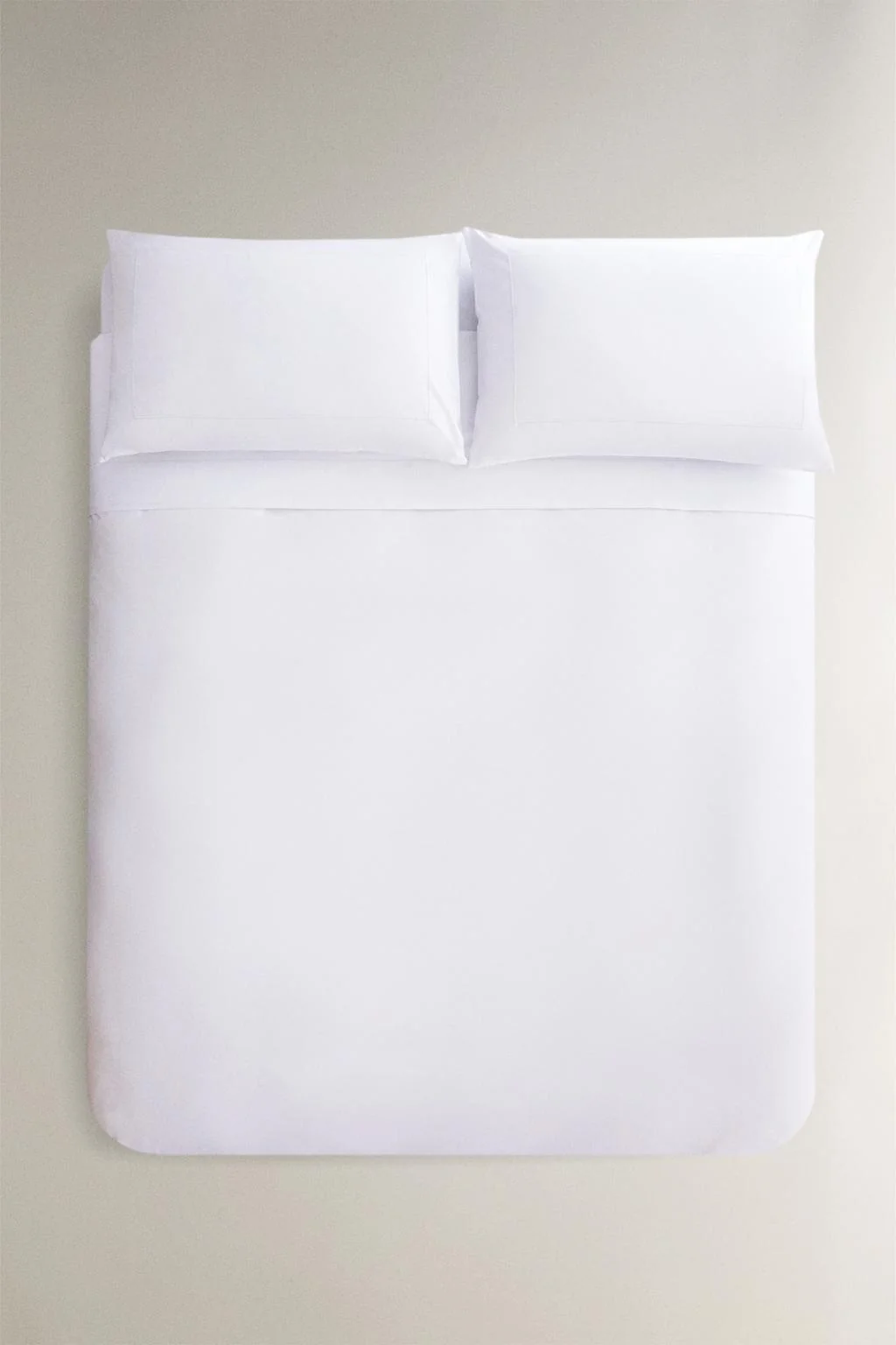 Наволочный чехол из хлопковой перкали с волнистым краем (800 нитей)