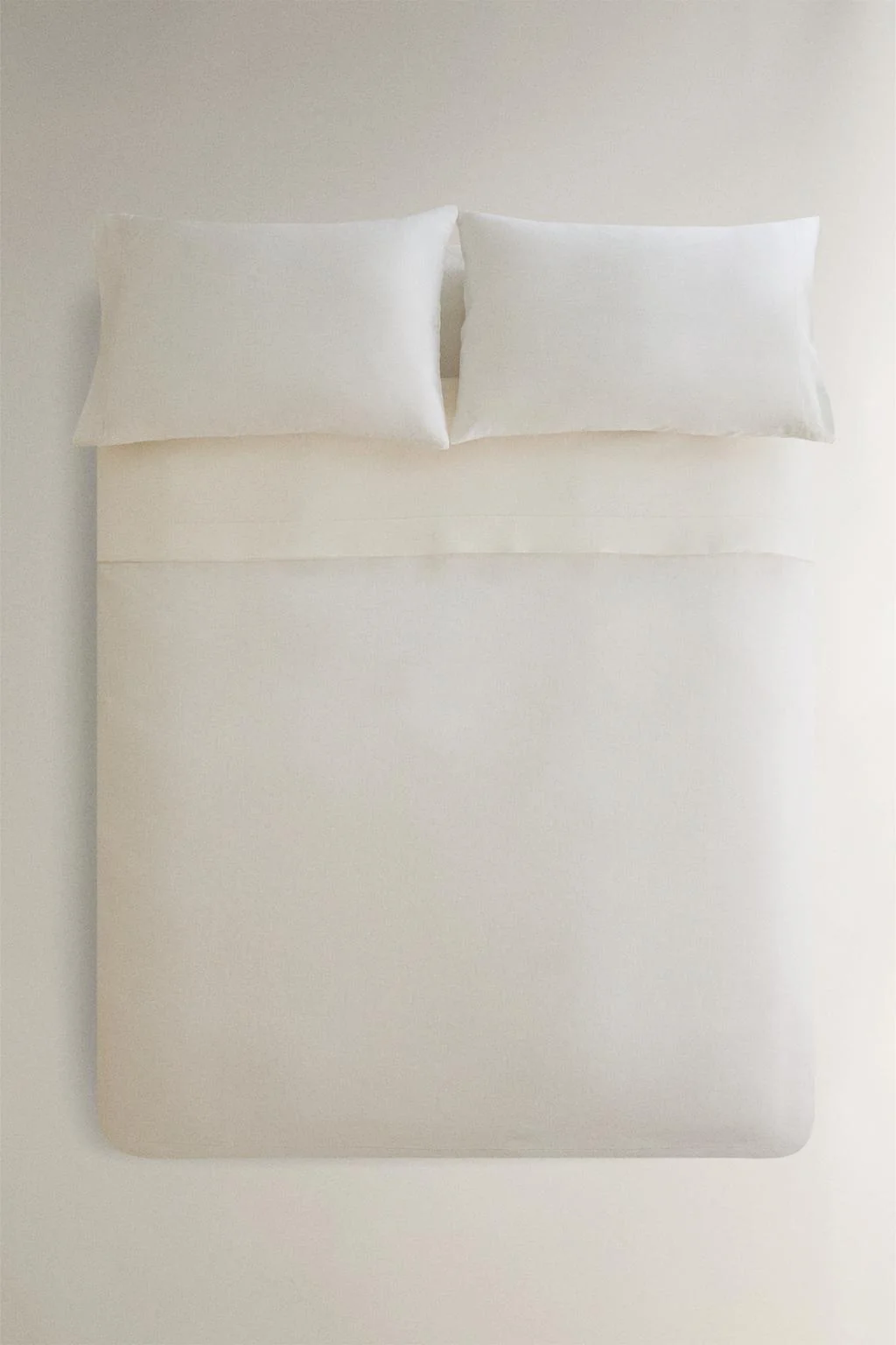 Льняной наволочка с краевым швом