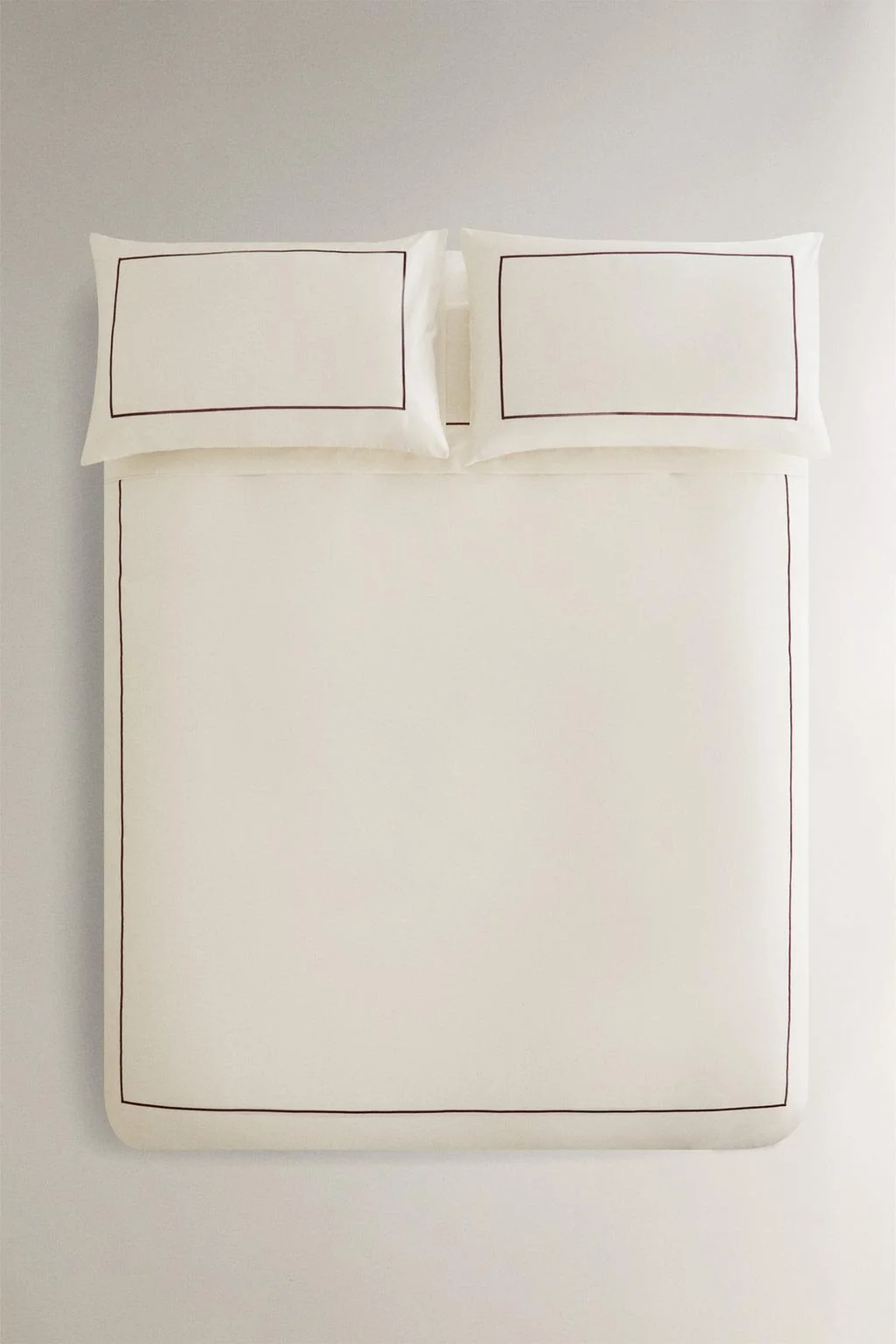 Сатиновое покрывало для одеяла с отделкой