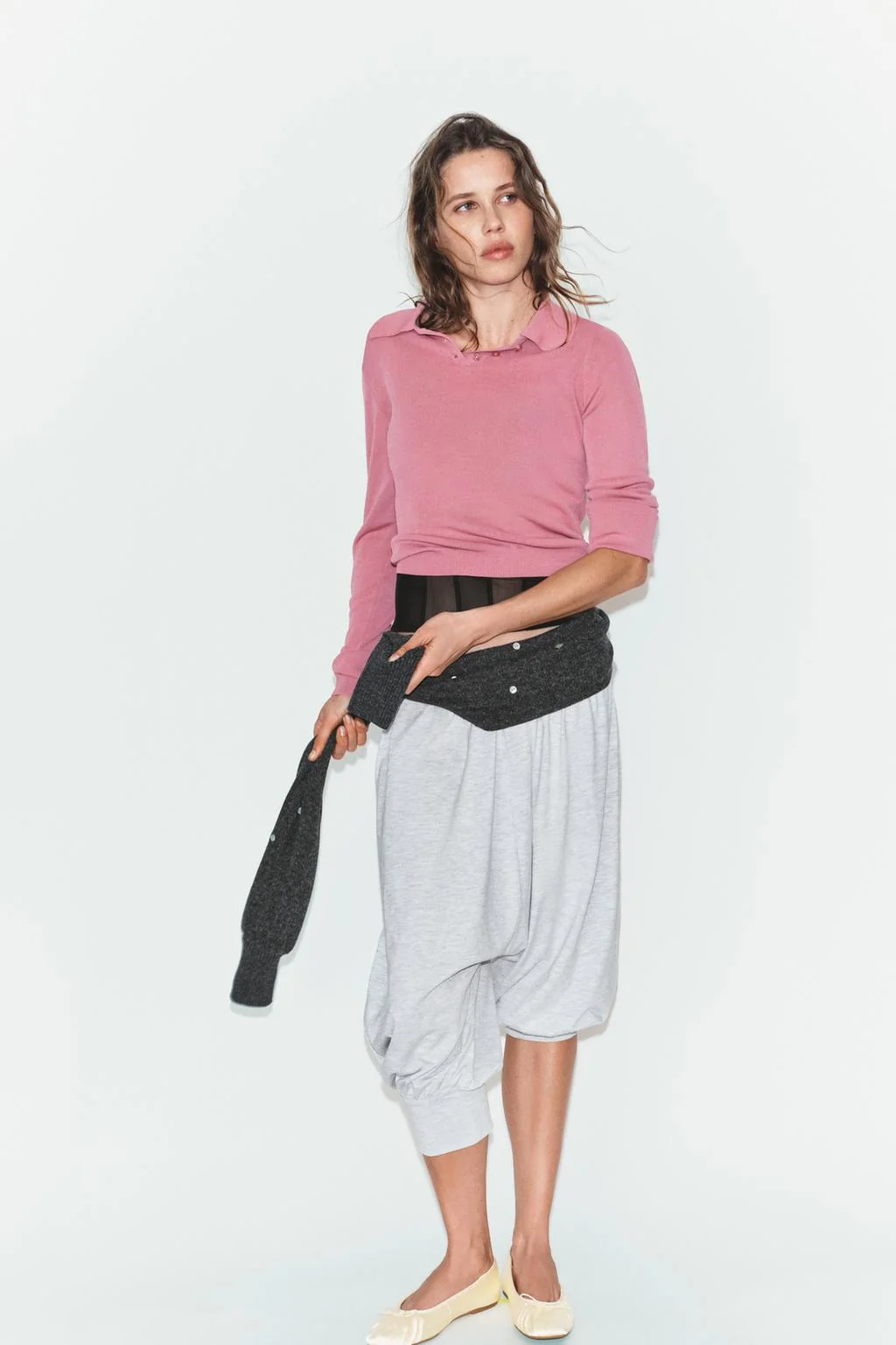 Трикотажное поло однотонное — Поло