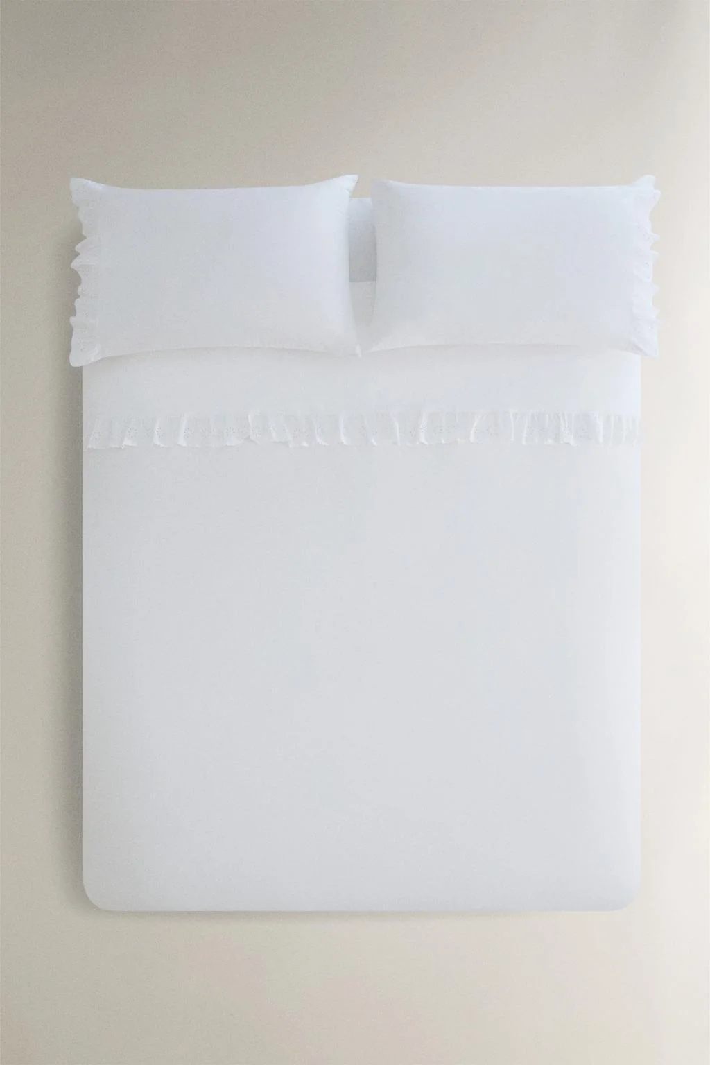RUFFLED COTTON DUVET COVER