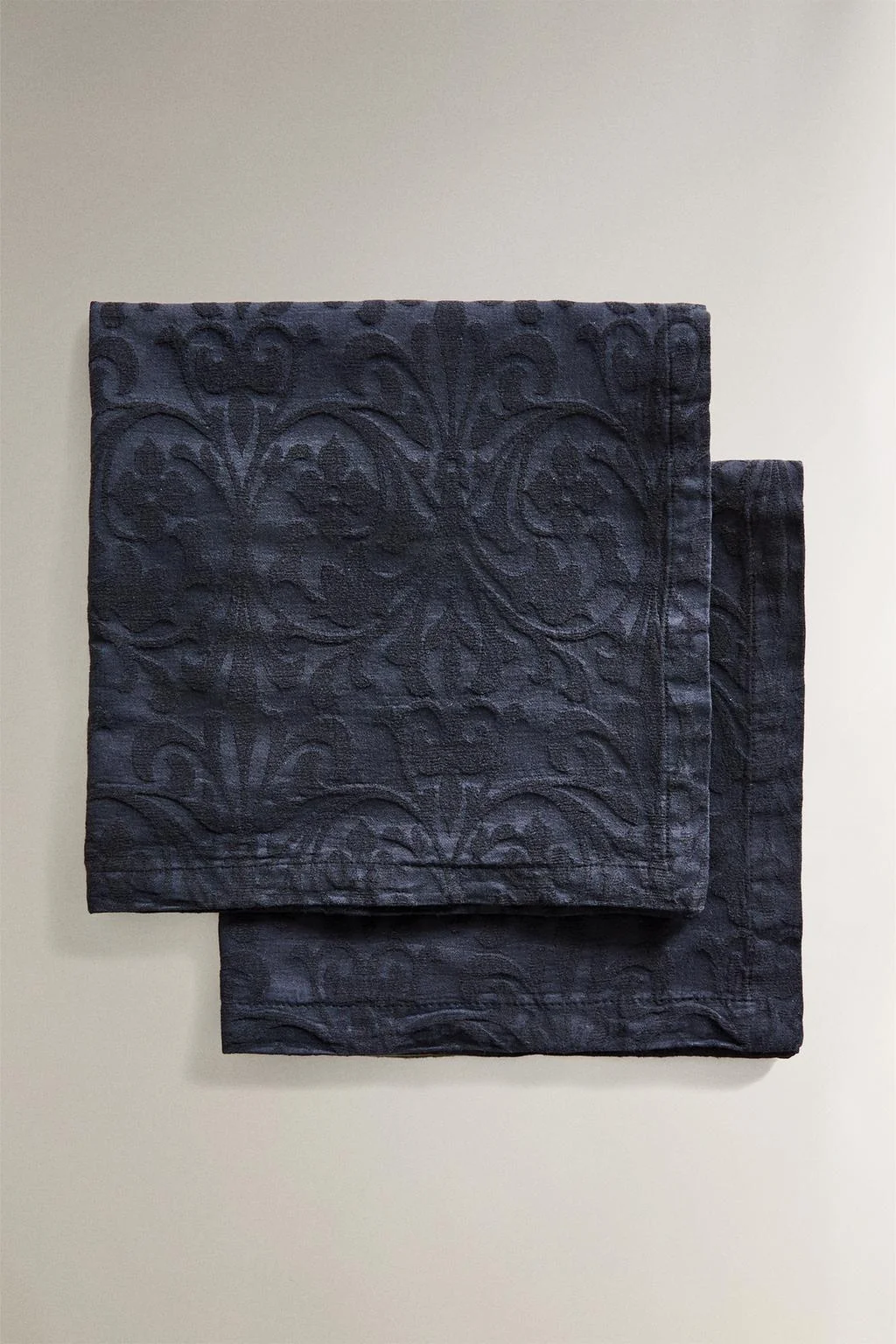 Набор из 2 салфеток в цветочек жаккардовых