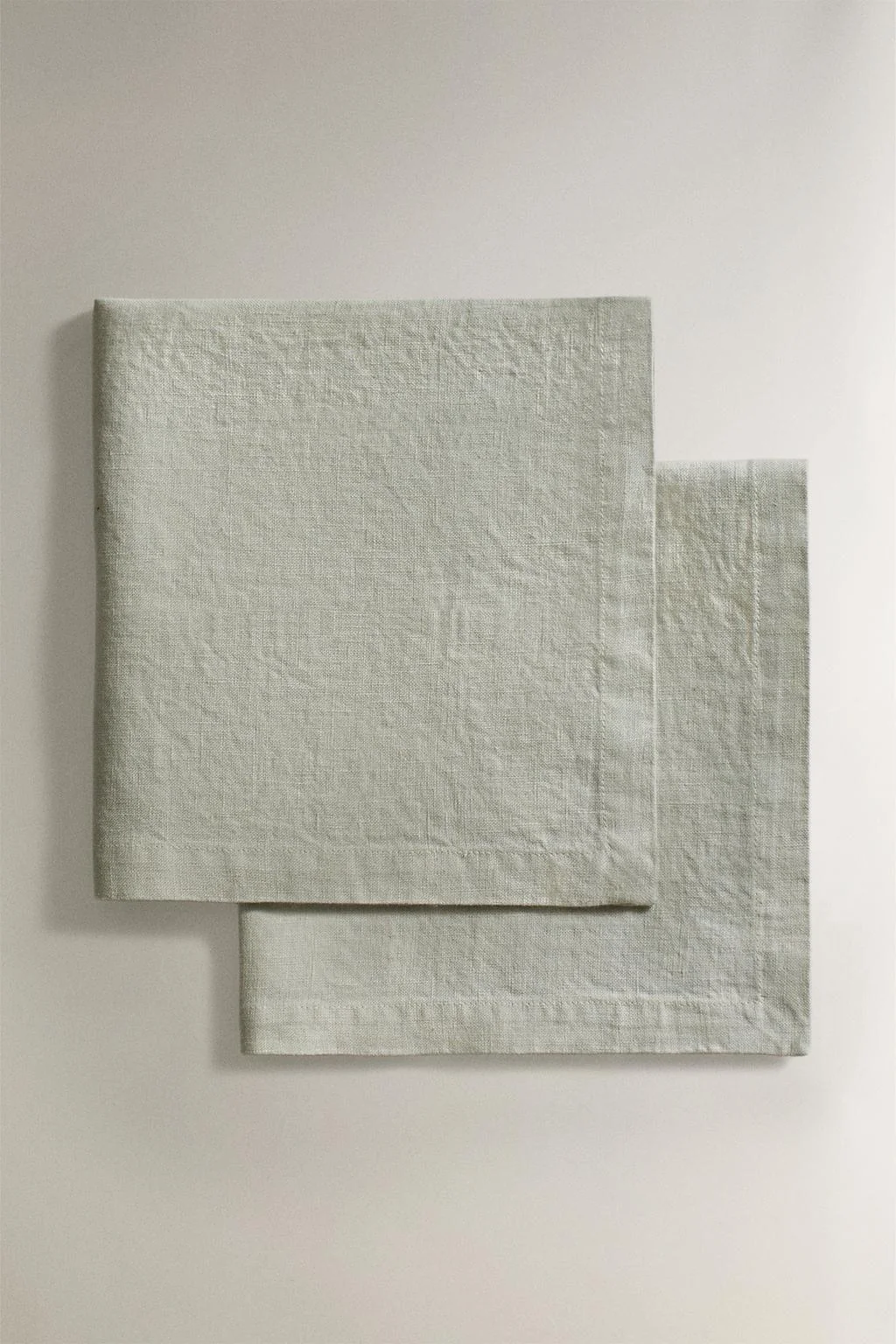 Набор из 2 салфеток из льняной ткани с эффектом потёртости