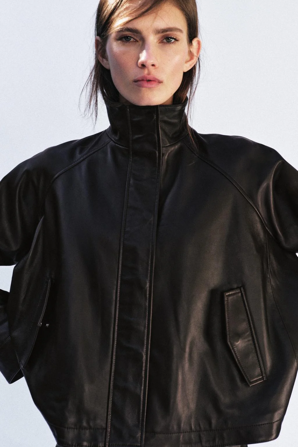 Бомбер из 100% кожи ЗВ COLLECTION