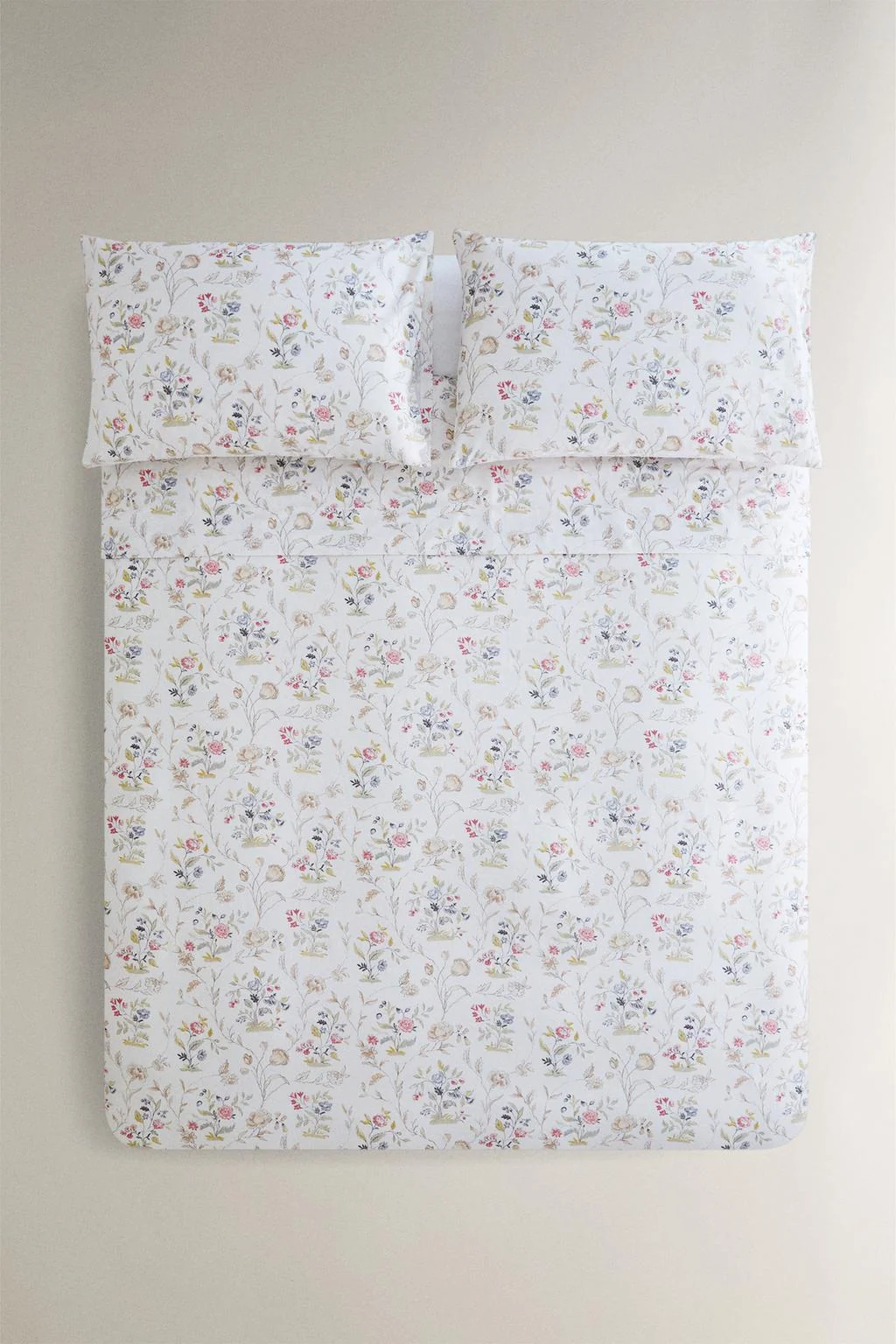 FLORAL SATEEN DUVET COVER