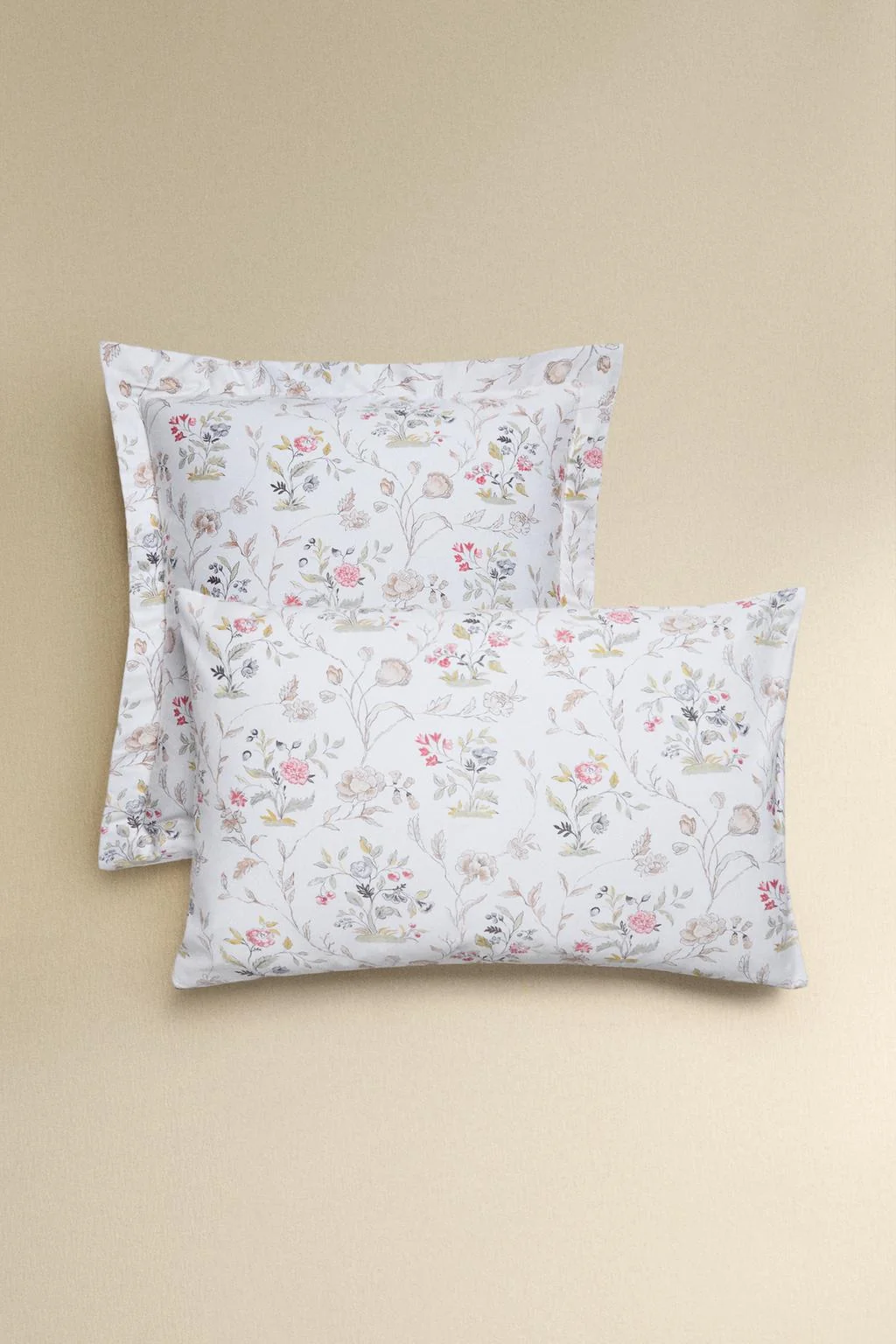 FLORAL SATEEN PILLOWCASE