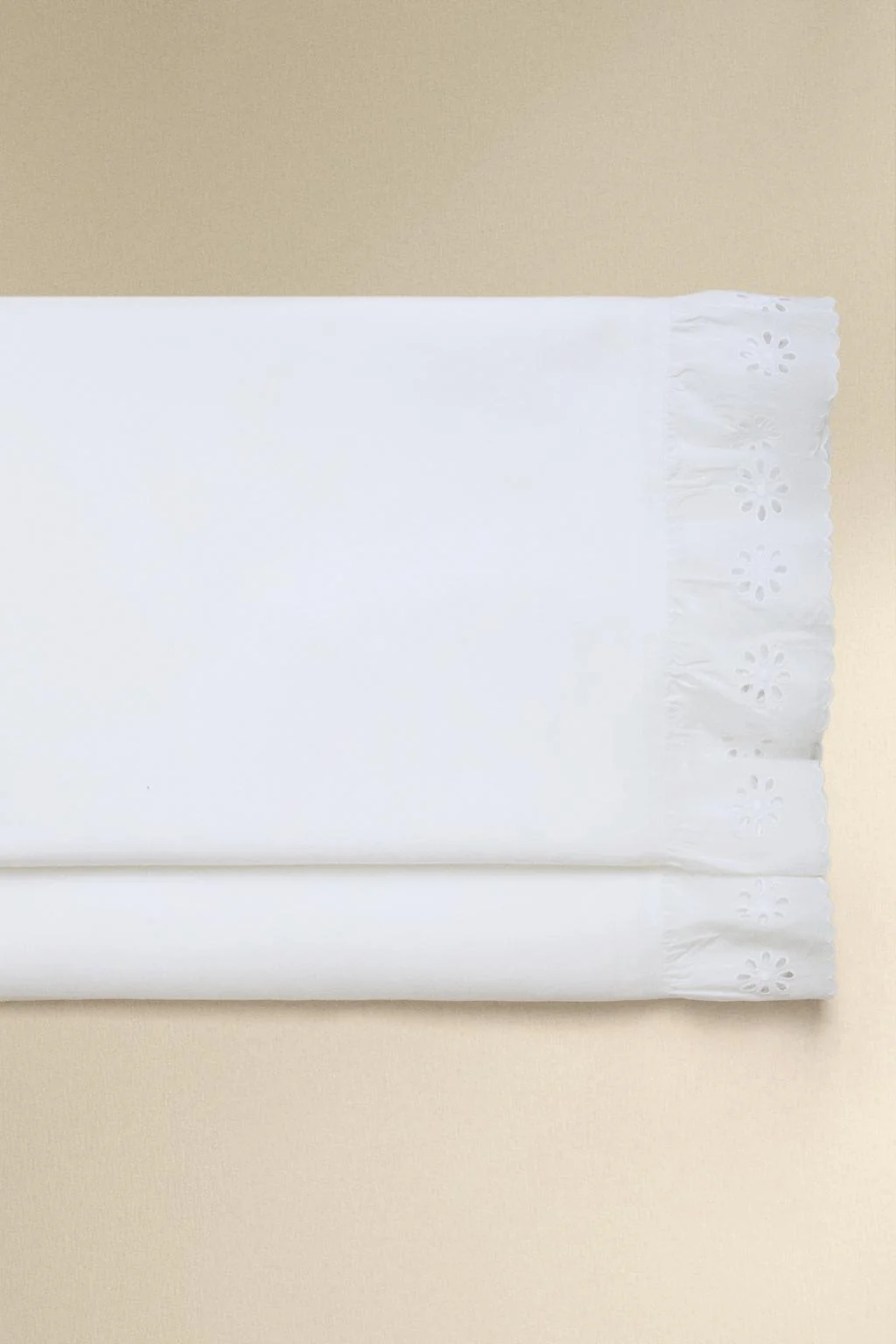 RUFFLED COTTON FLAT SHEET