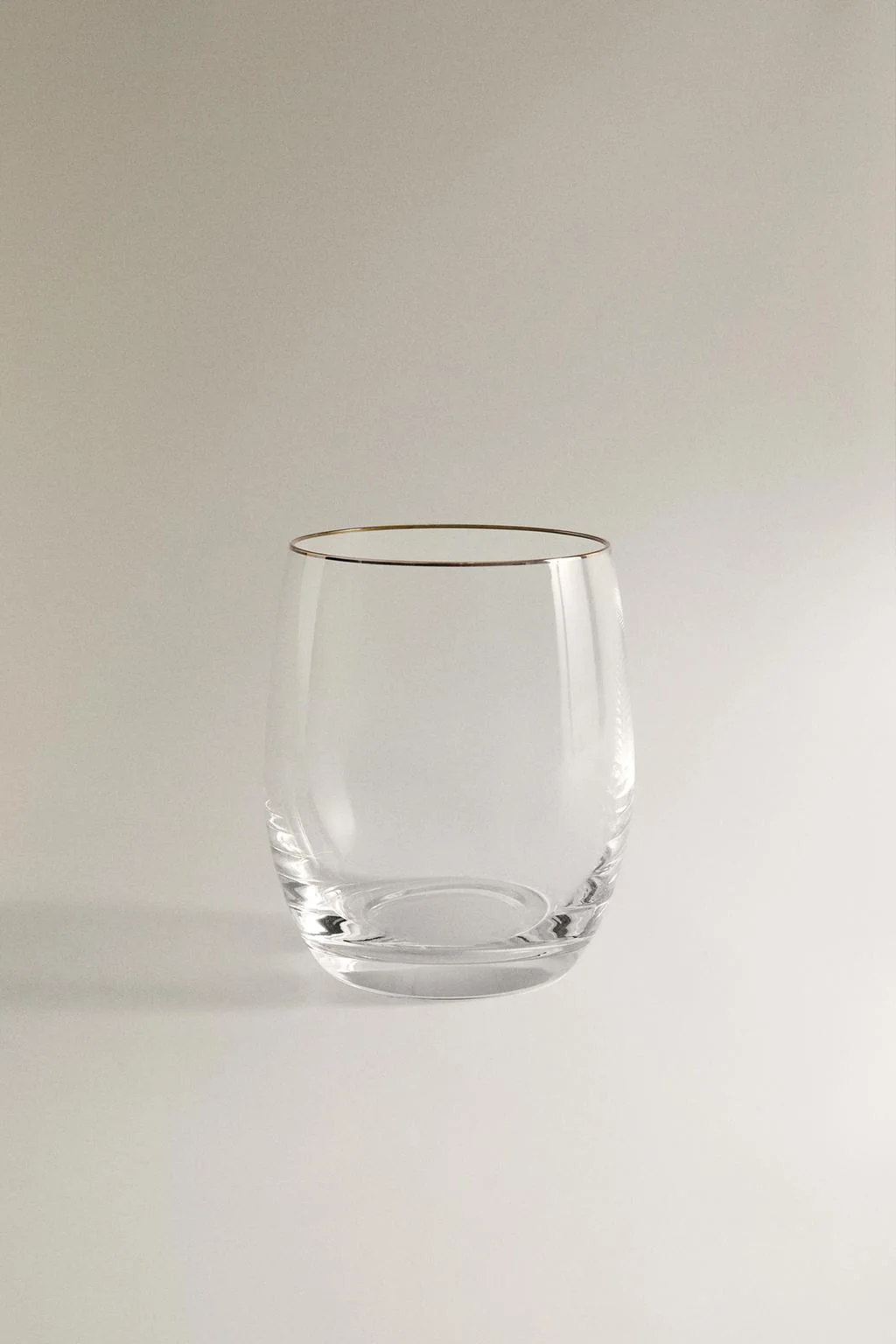 Кристальный стакан с серебряным ободком