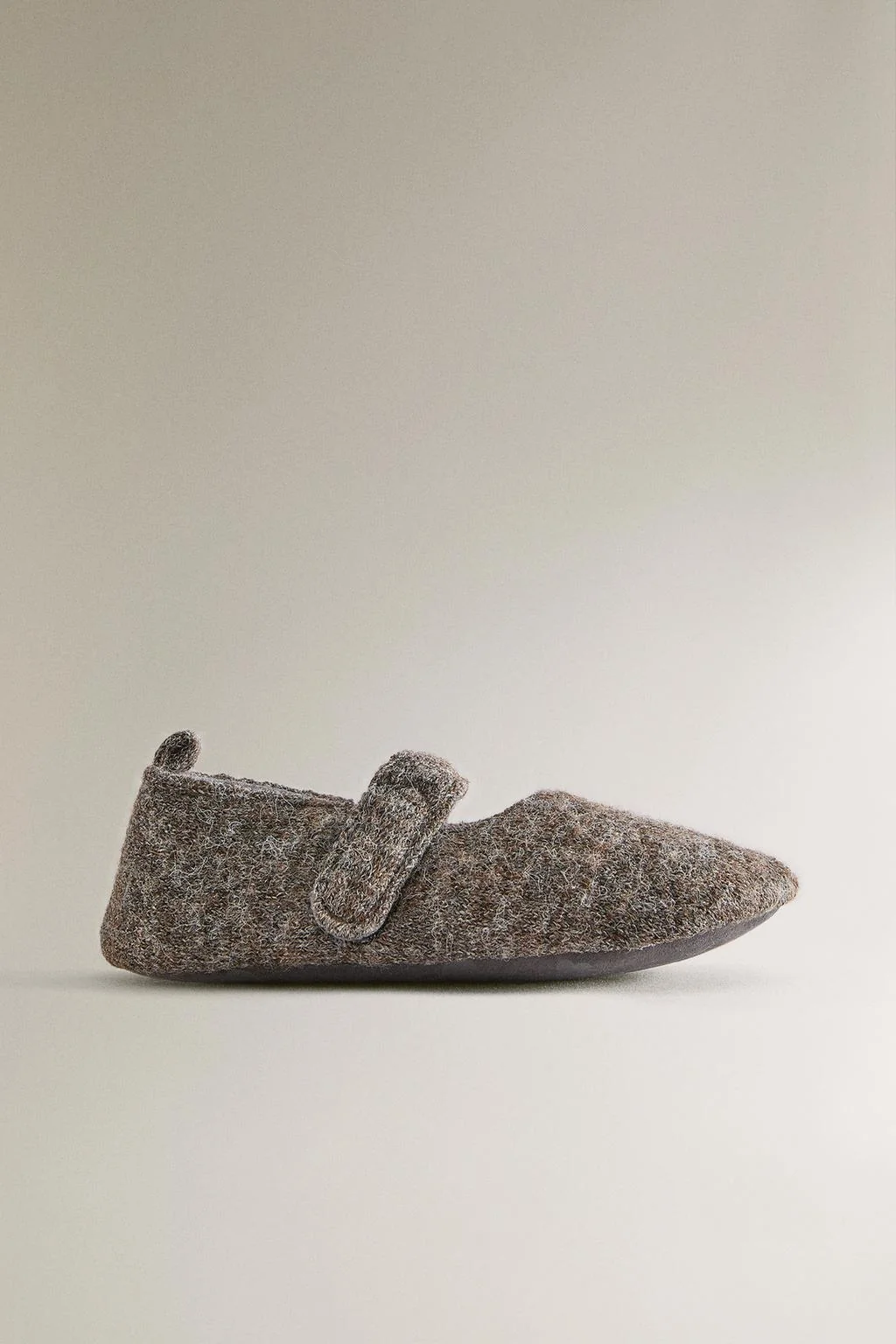 Детские балетки с эффектом шерсти