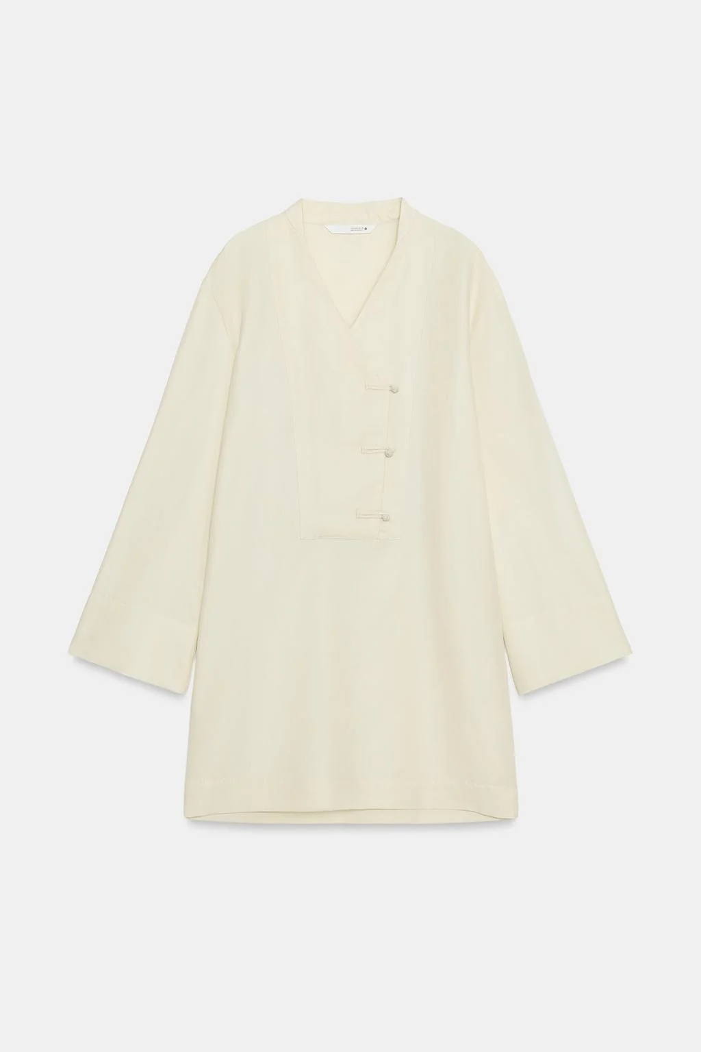 Короткое платье с застежками пожарного из ZW COLLECTION