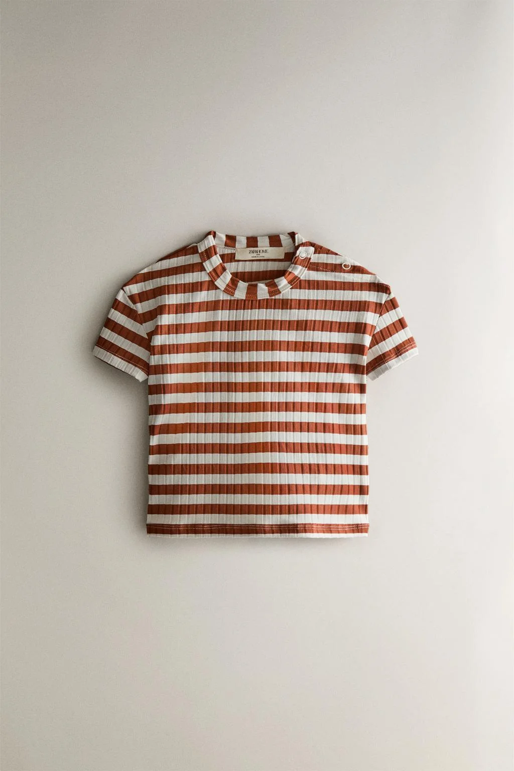 Детская пляжная футболка-поло в полоску