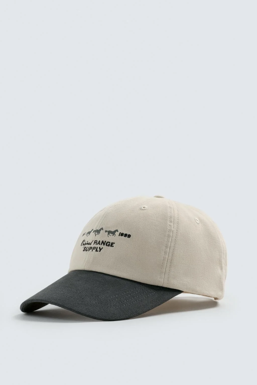 CONTRAST EMBROIDERED CAP