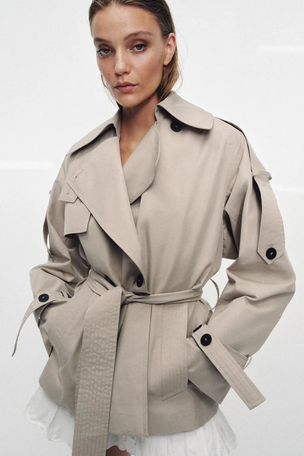 Водоотталкивающий тренч оверсайз ZW COLLECTION