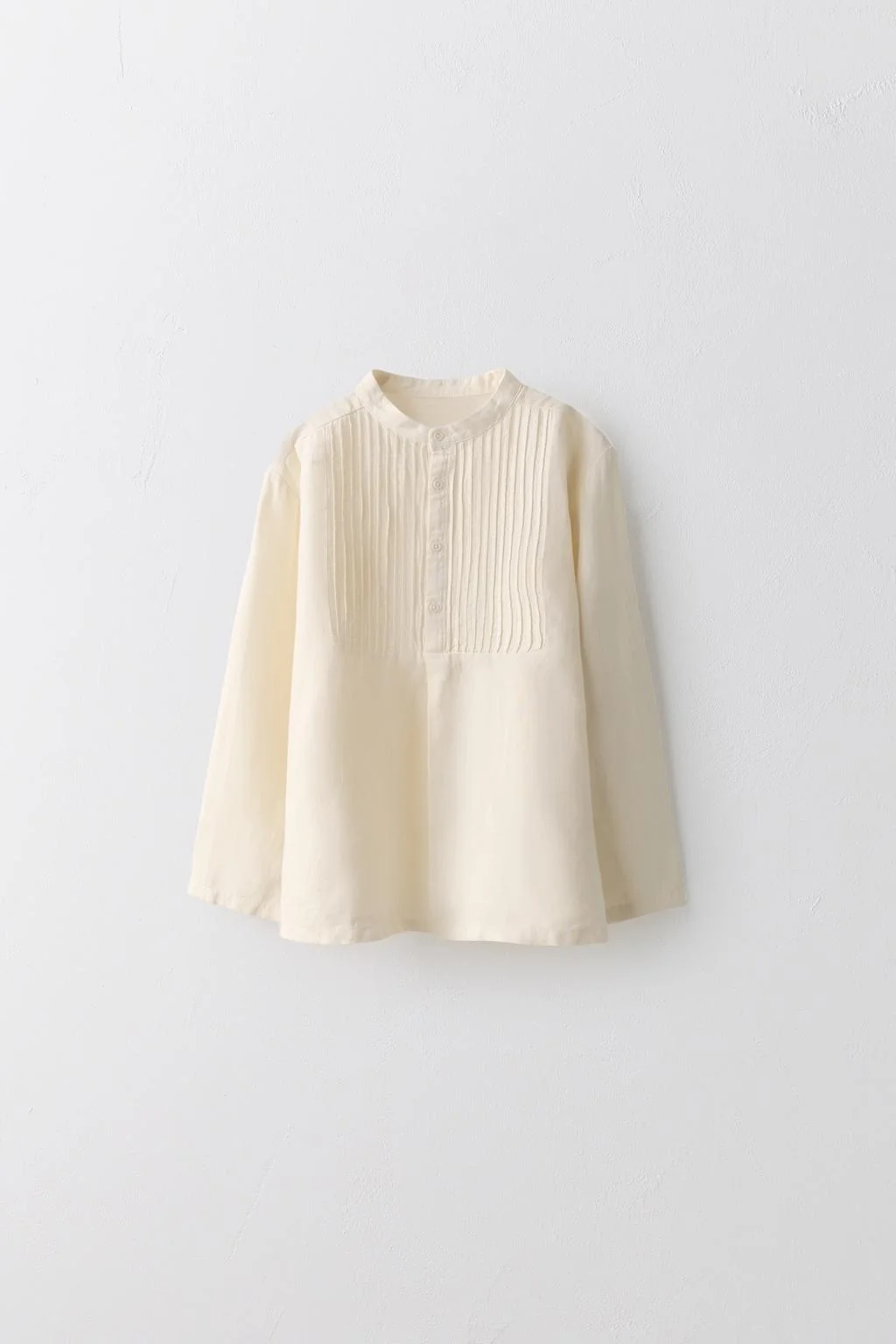 2-5 лет / Блузка из льна и хлопка со складками, лимитированная серия