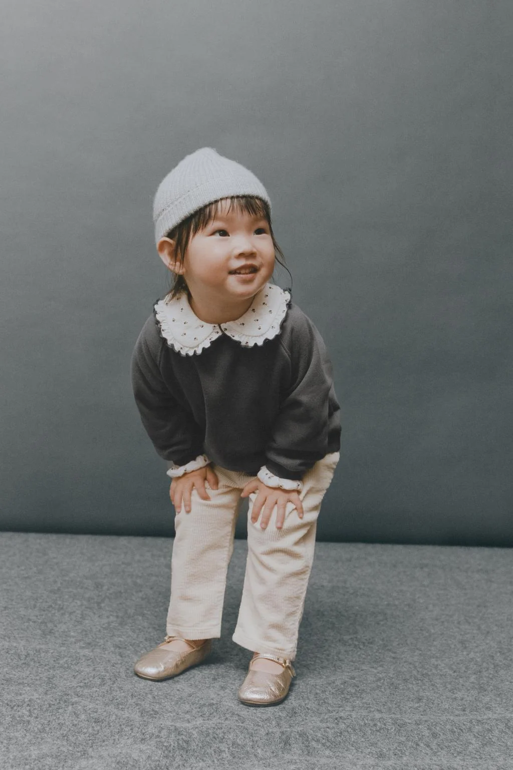 Футболка с воротником питер пэн в цветочный принт — ДЛИННЫЙ РУКАВ