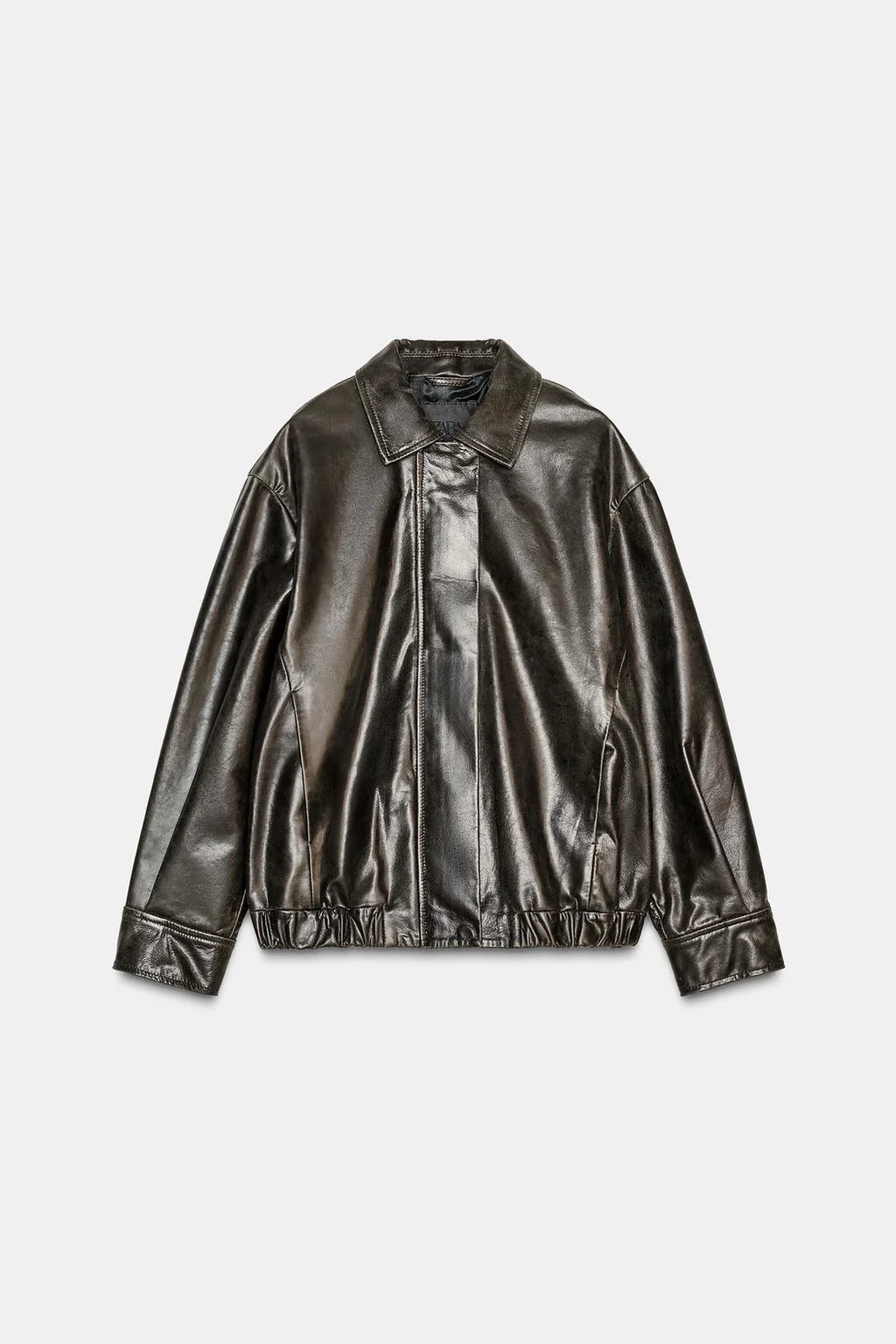 Бомбер из 100% кожи ЗВ COLLECTION, лимитированная серия